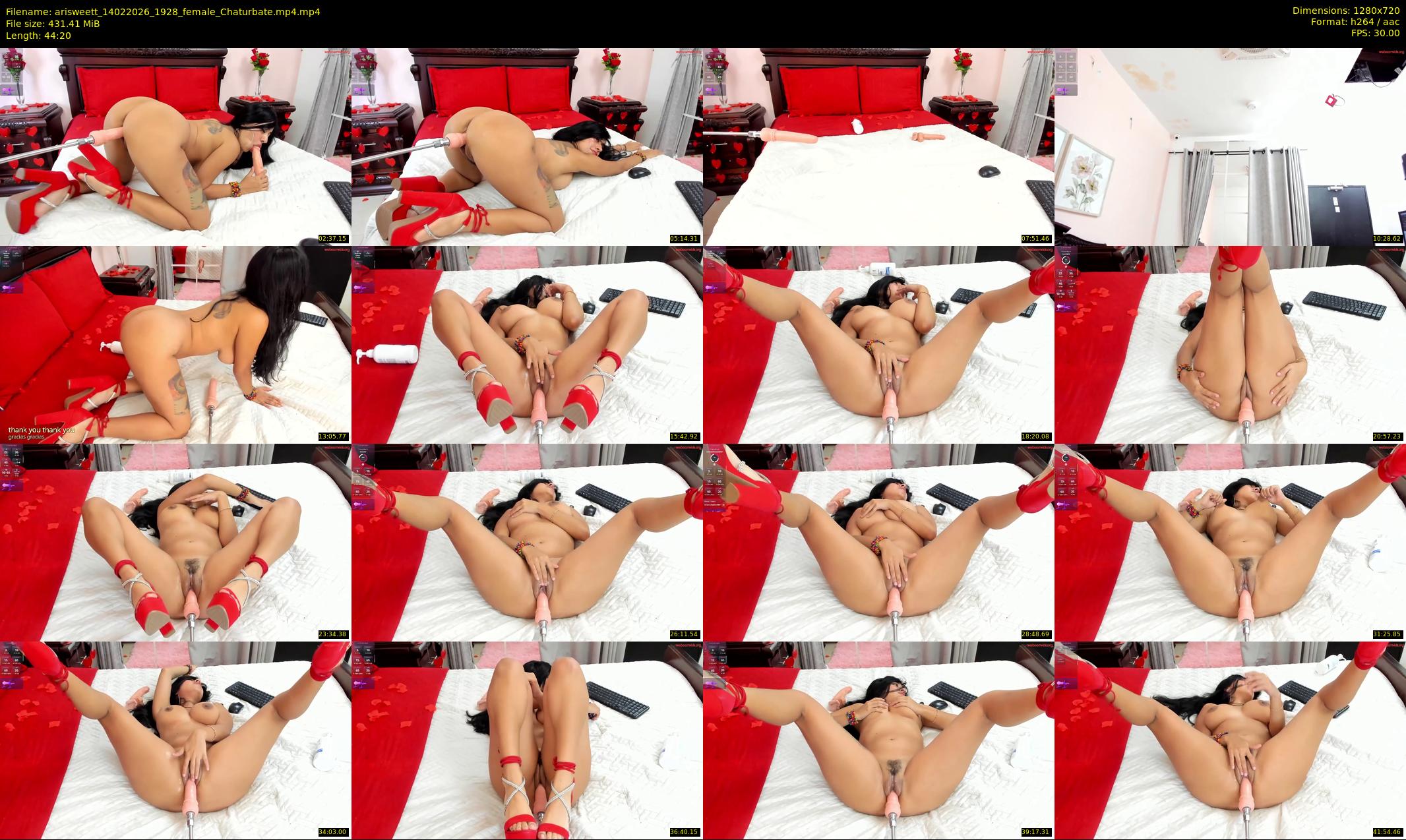 arisweett — 45 minute Chaturbate female cam show recording, 720p, Feb 14, 2026