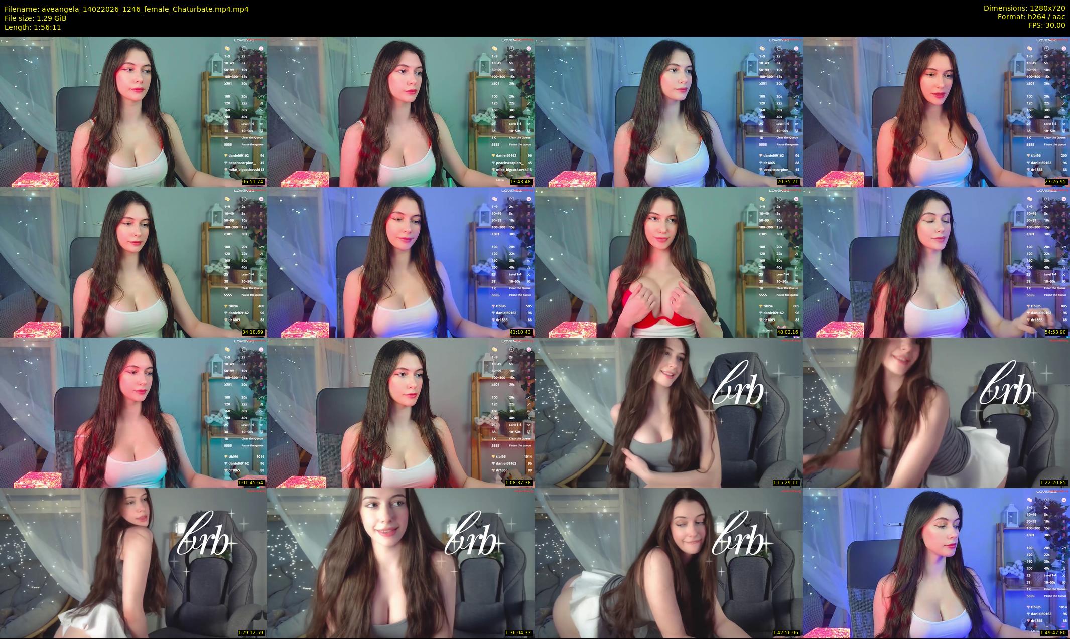 aveangela — 117 minute Chaturbate couple cam show recording, 720p, Feb 14, 2026