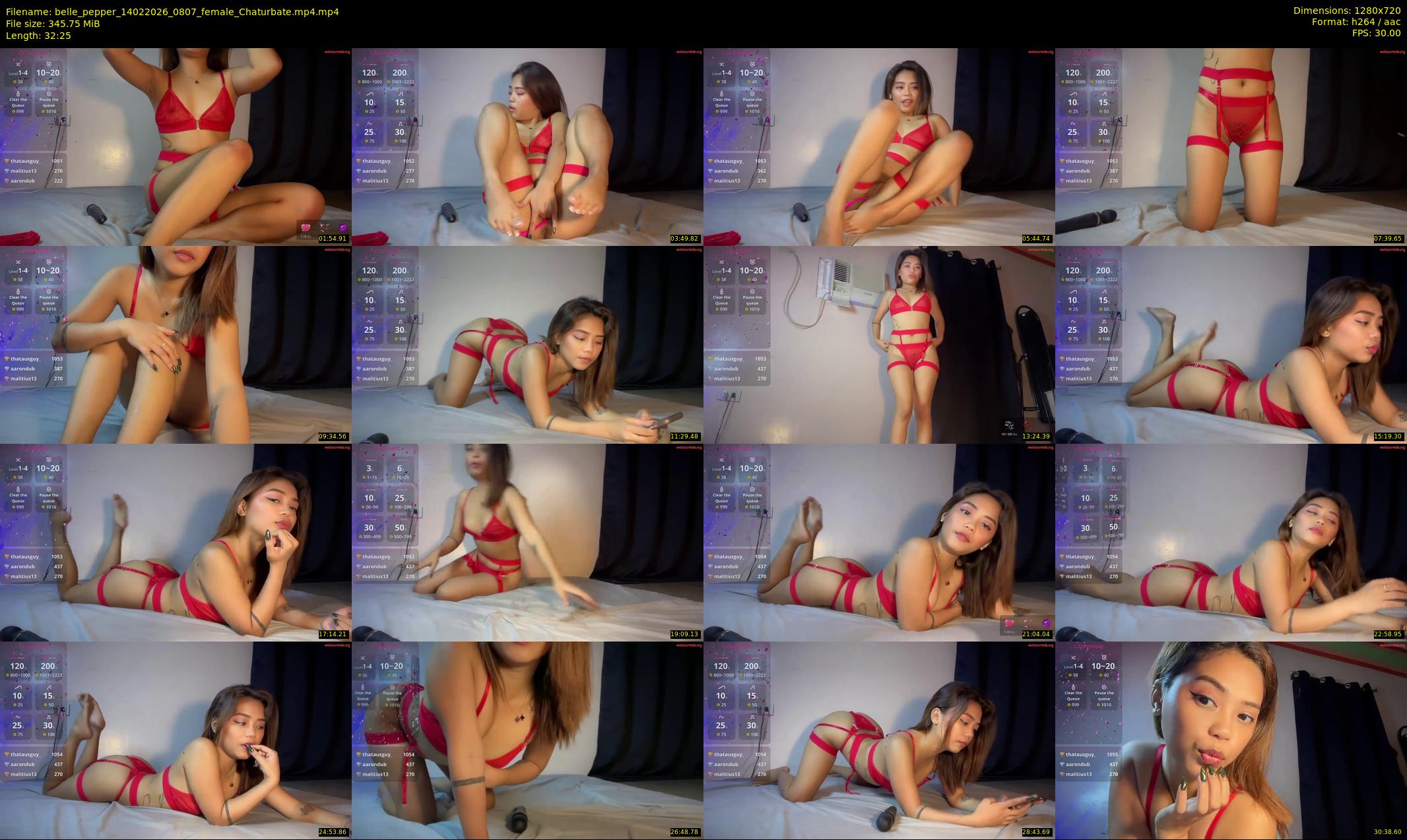 belle_pepper — 33 minute Chaturbate female cam show recording, 720p, Feb 14, 2026