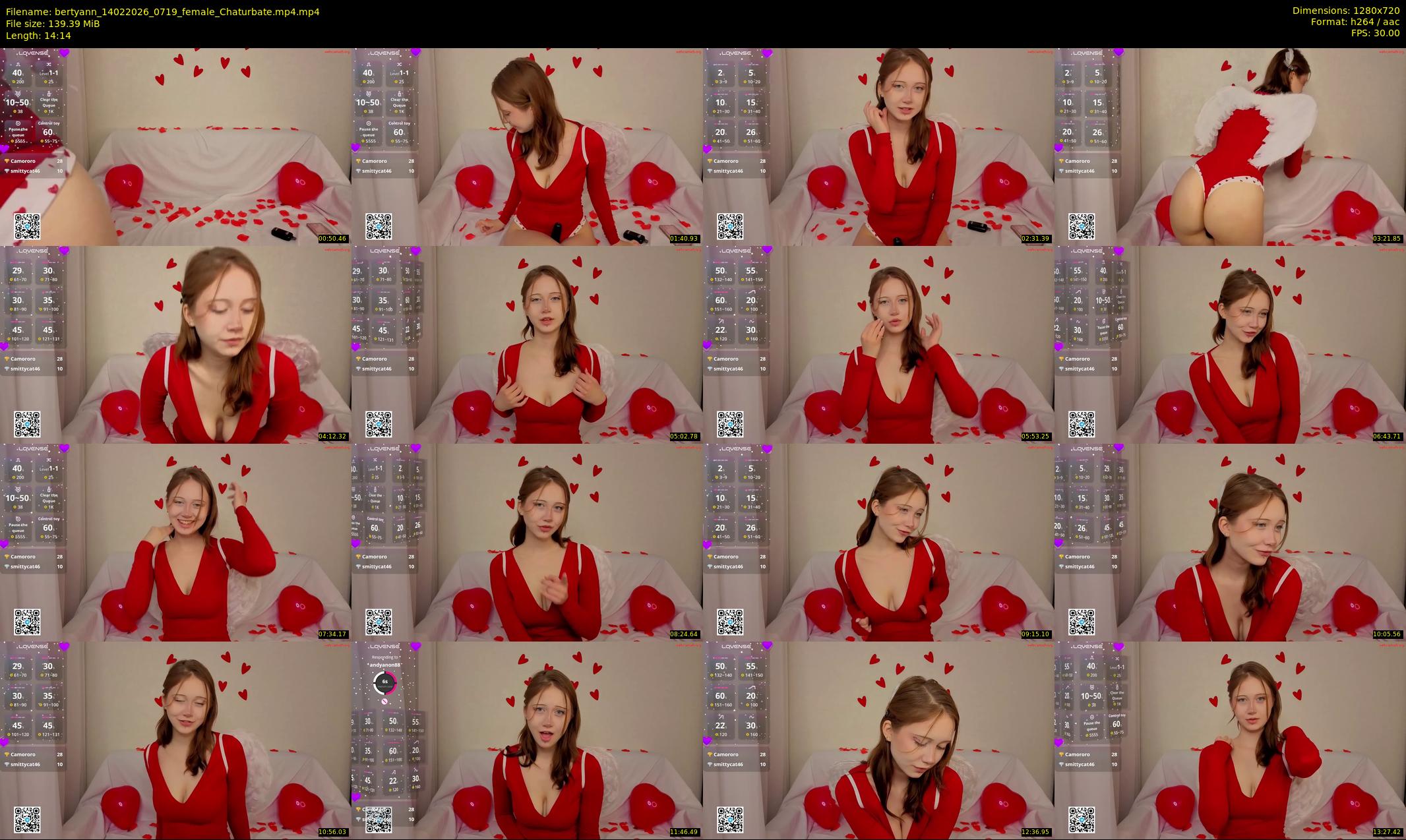 bertyann — 15 minute Chaturbate female cam show recording, 720p, Feb 14, 2026