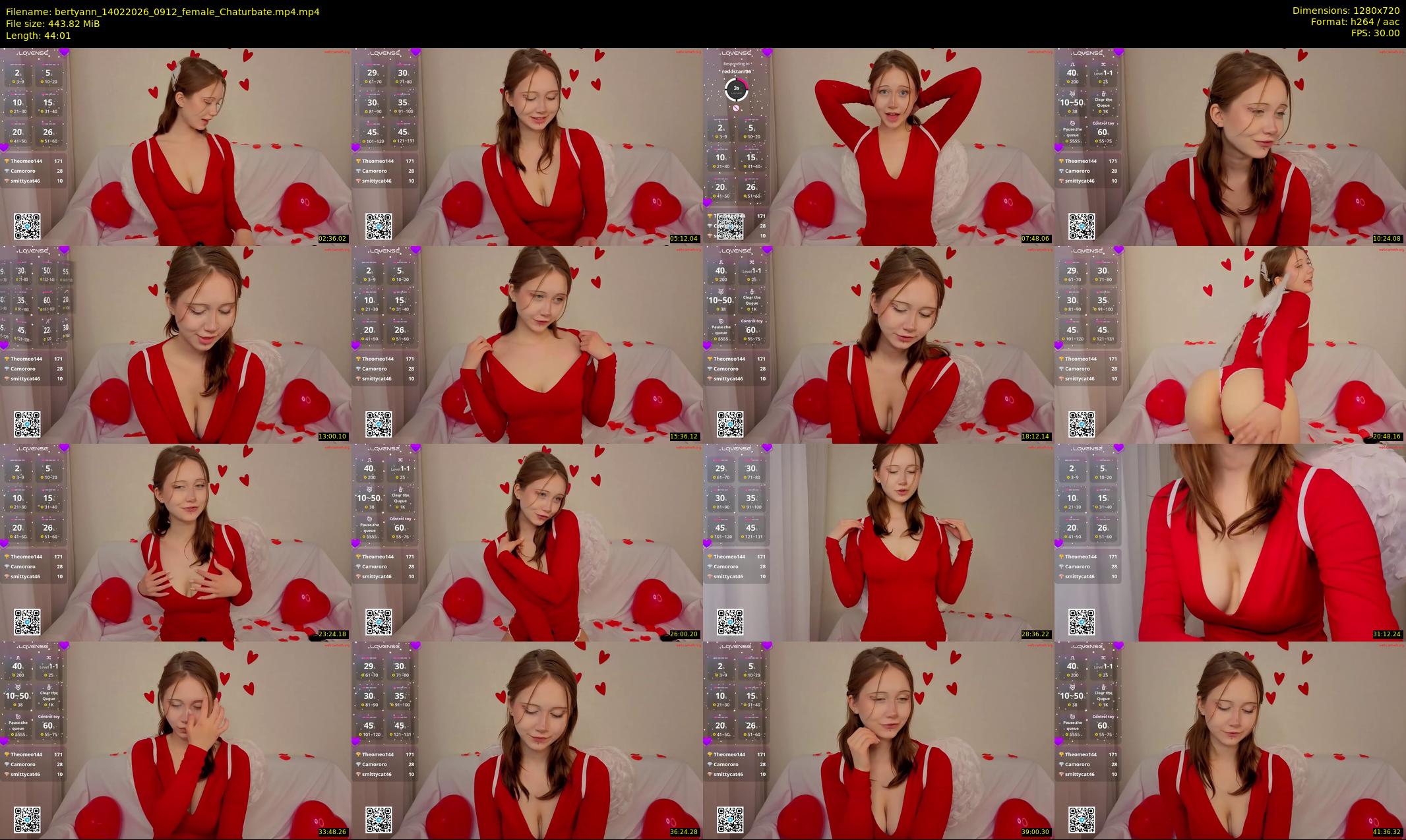 bertyann — 45 minute Chaturbate female cam show recording, 720p, Feb 14, 2026