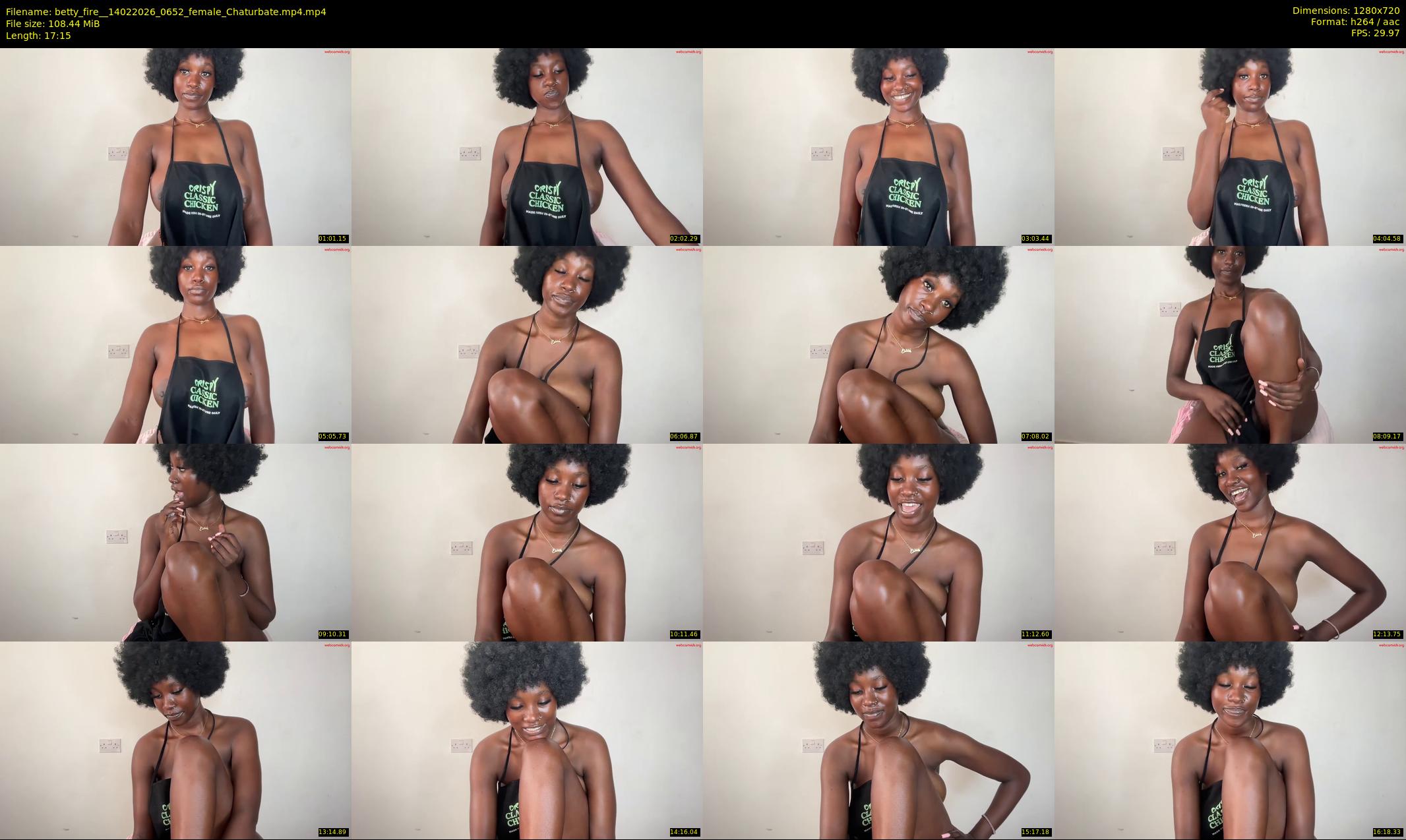 betty_fire_ — 18 minute Chaturbate female cam show recording, 720p, Feb 14, 2026