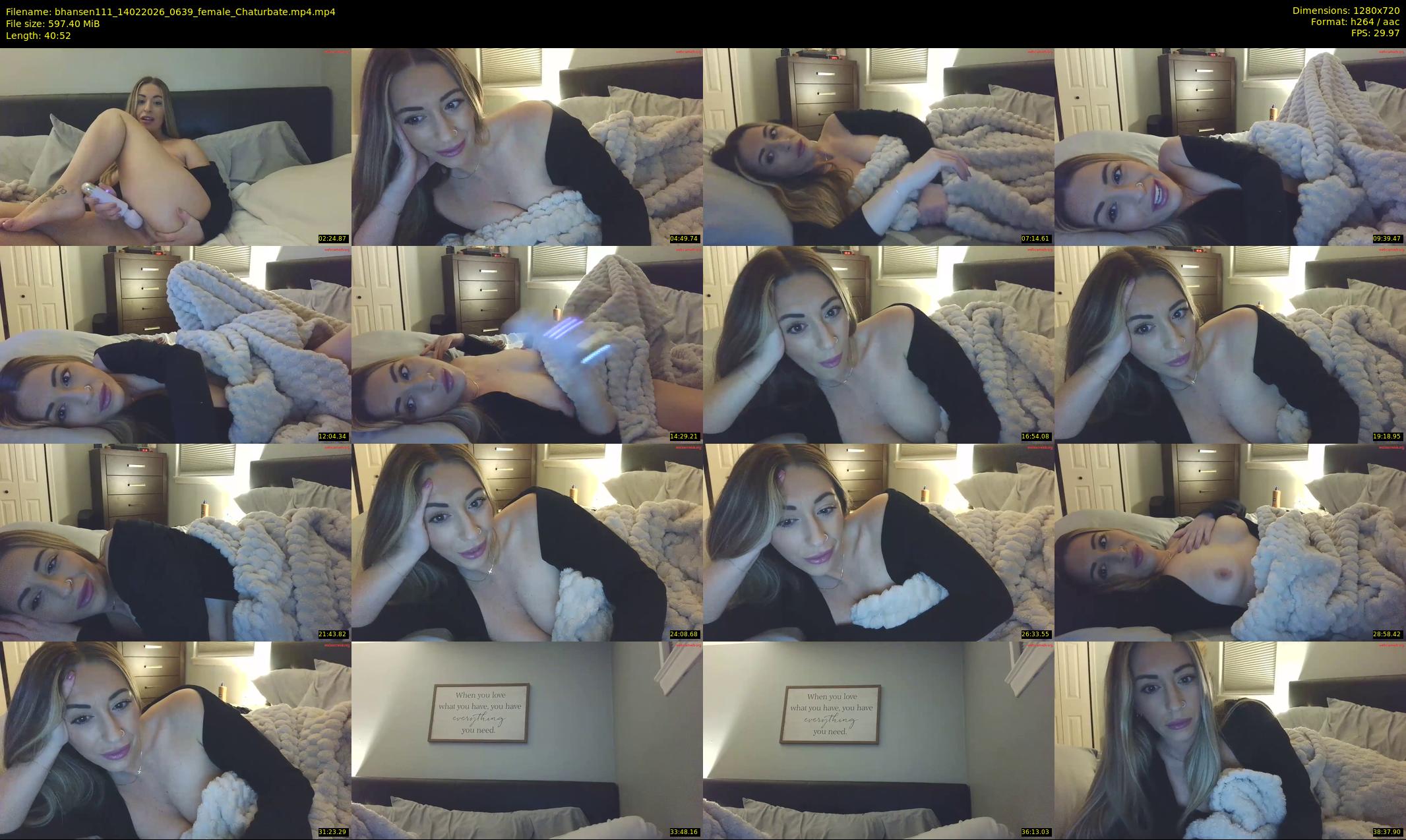 bhansen111 — 41 minute Chaturbate female cam show recording, 720p, Feb 14, 2026