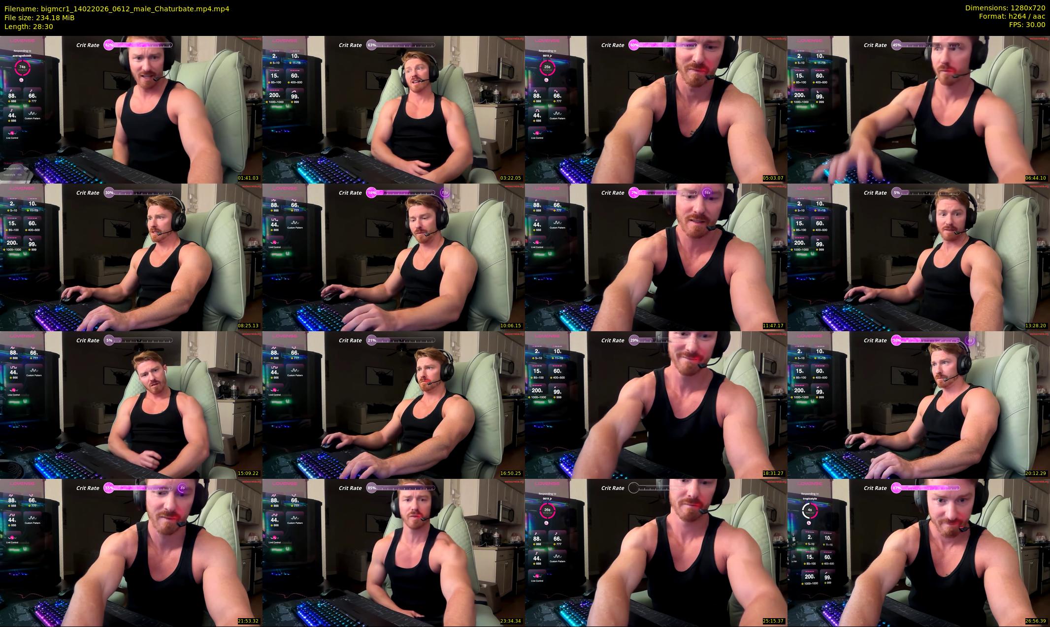 bigmcr1 — 29 minute Chaturbate male cam show recording, 720p, Feb 14, 2026