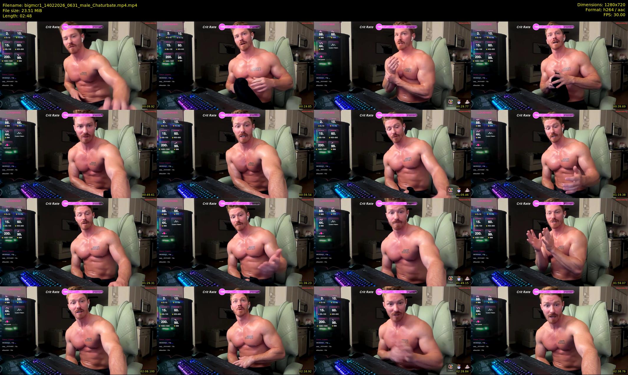 bigmcr1 — 3 minute Chaturbate male cam show recording, 720p, Feb 14, 2026
