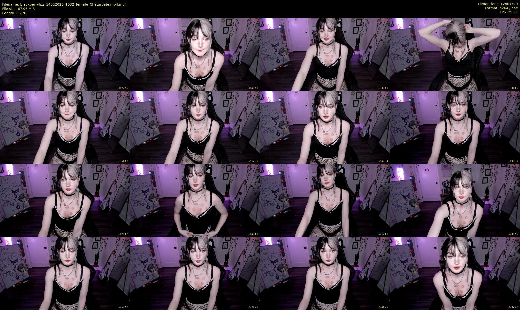blackberryfizz — 7 minute Chaturbate female cam show recording, 720p, Feb 14, 2026