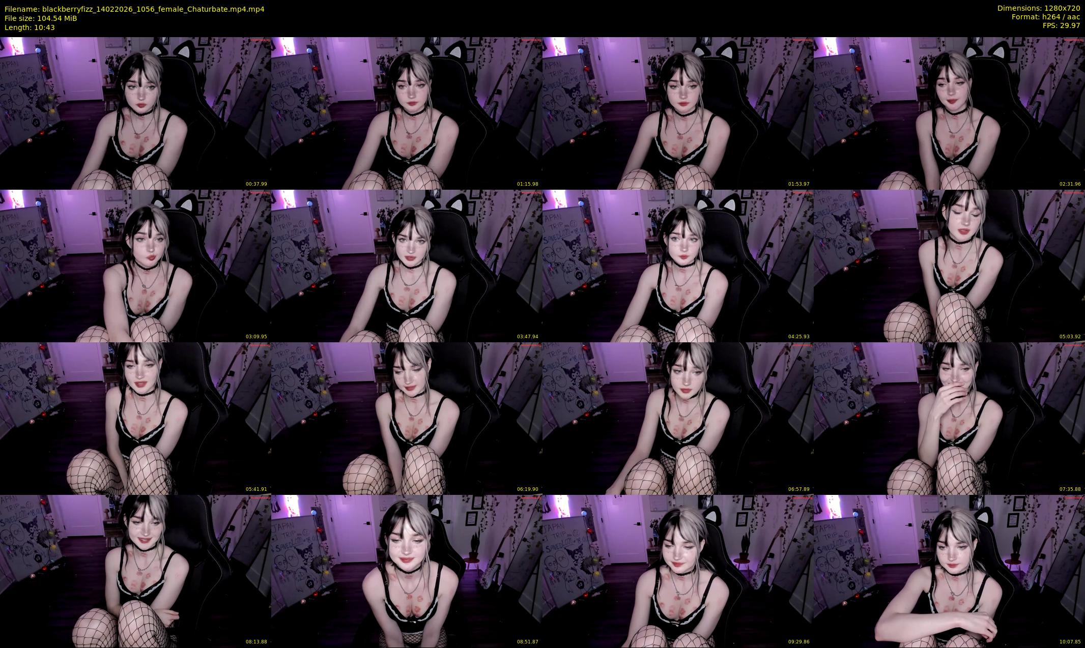 blackberryfizz — 11 minute Chaturbate female cam show recording, 720p, Feb 14, 2026