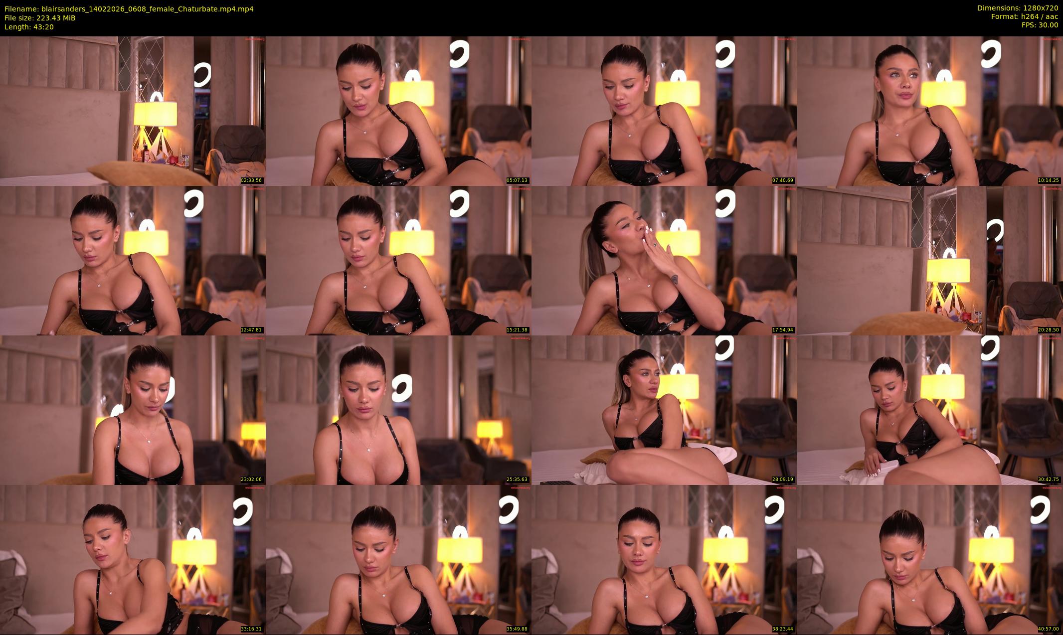blairsanders — 44 minute Chaturbate female cam show recording, 720p, Feb 14, 2026