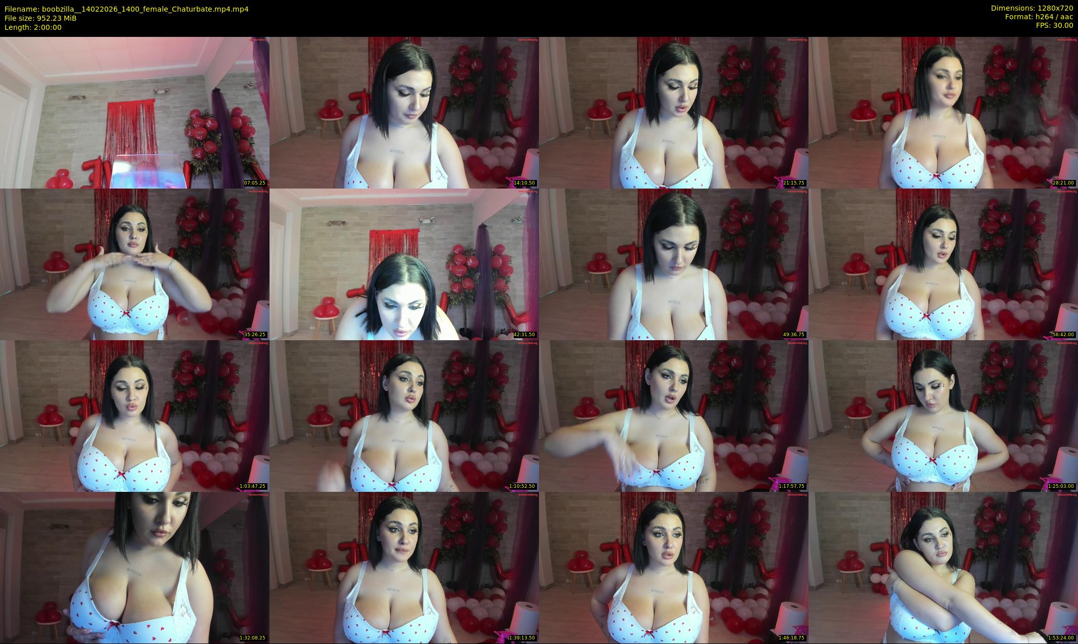 boobzilla_ — 120 minute Chaturbate female cam show recording, 720p, Feb 14, 2026