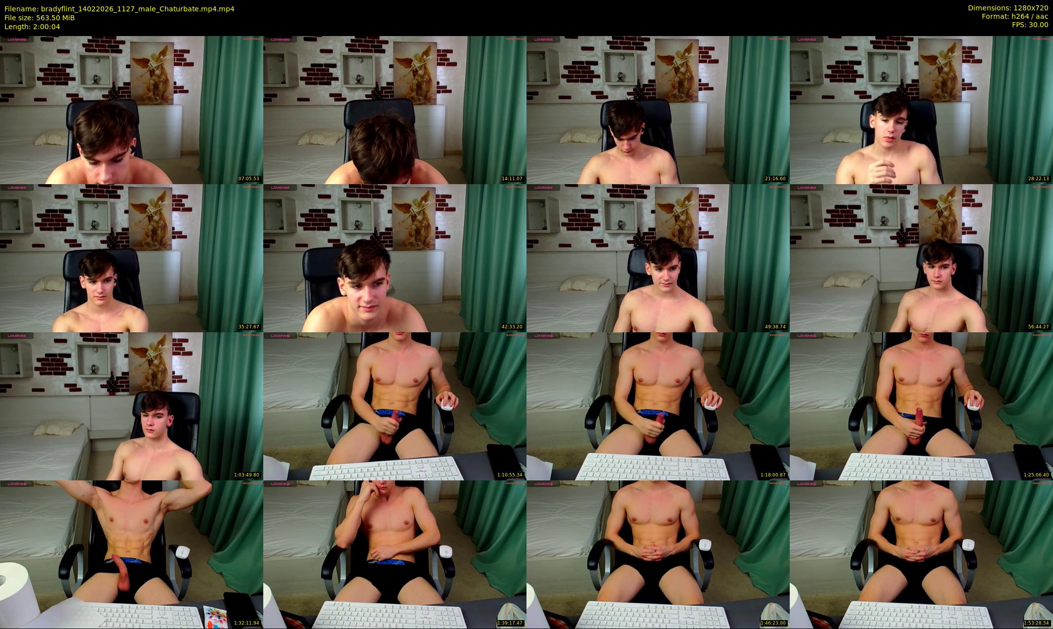 bradyflint — 121 minute Chaturbate male cam show recording, 720p, Feb 14, 2026