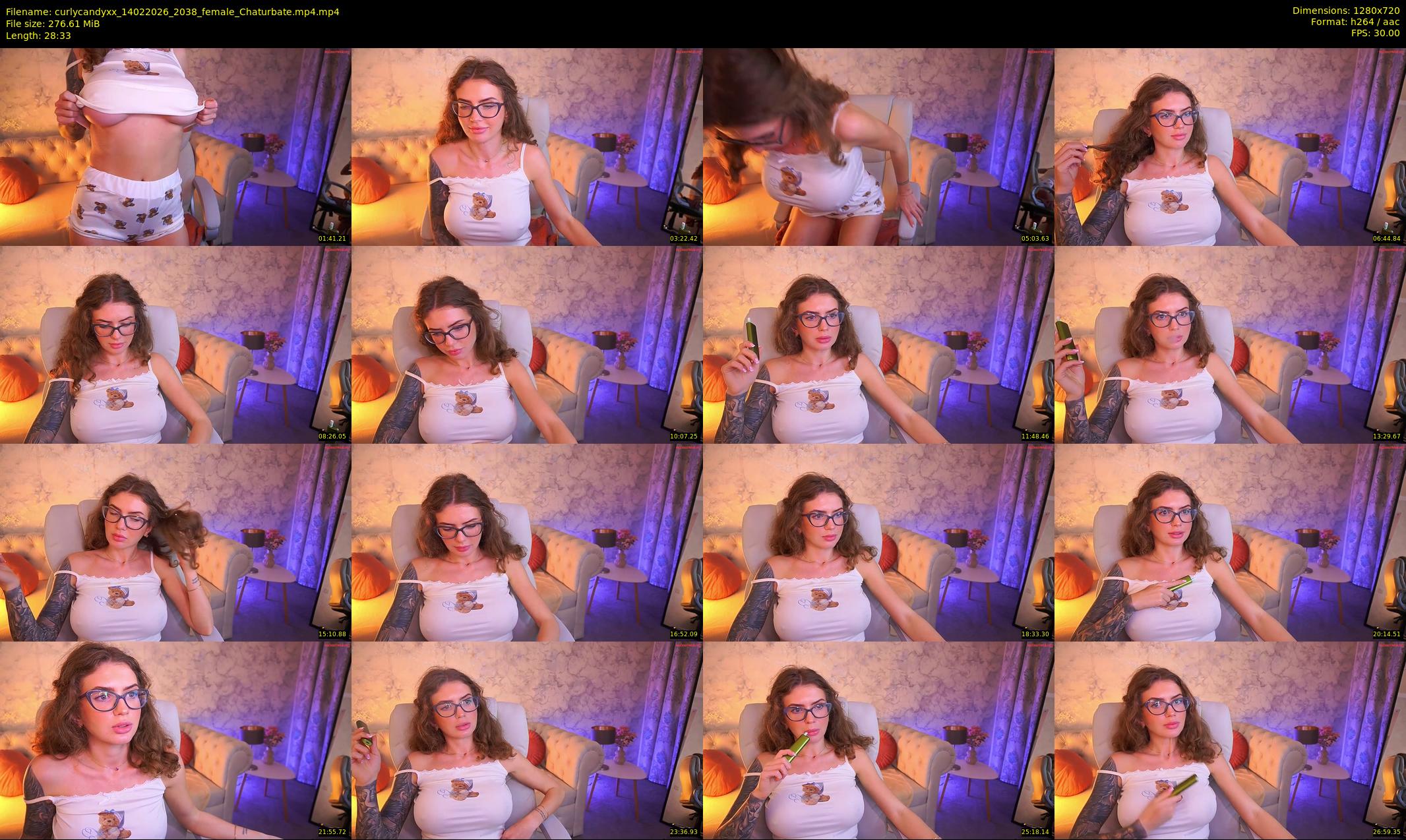 curlycandyxx — 29 minute Chaturbate female cam show recording, 720p, Feb 14, 2026