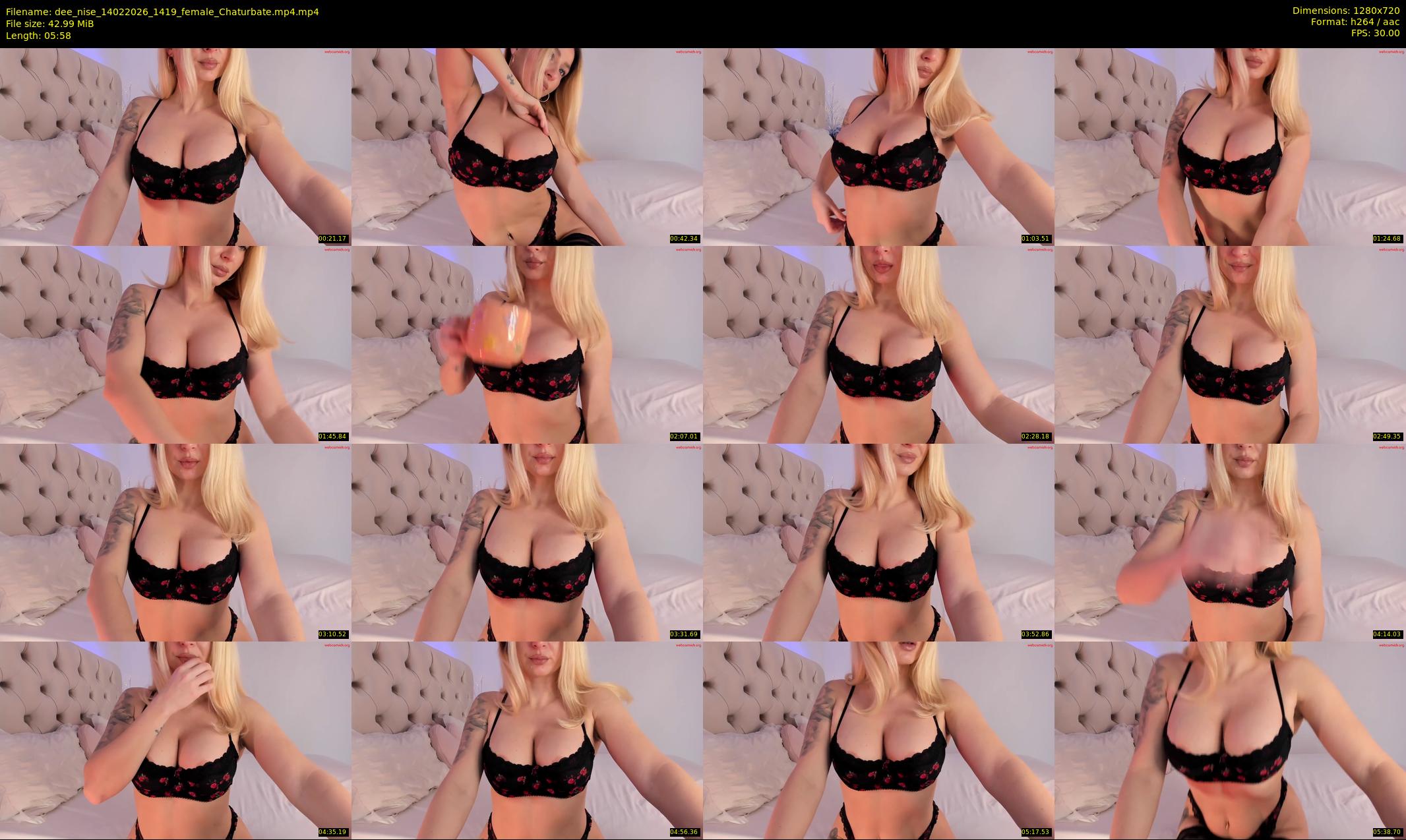 dee_nise — 6 minute Chaturbate female cam show recording, 720p, Feb 14, 2026