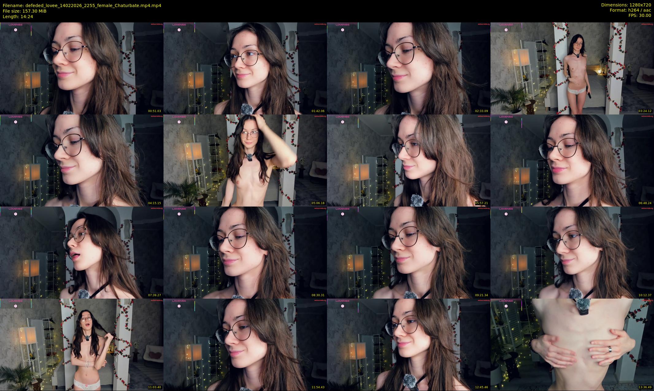 defeded_lovee — 15 minute Chaturbate female cam show recording, 720p, Feb 14, 2026