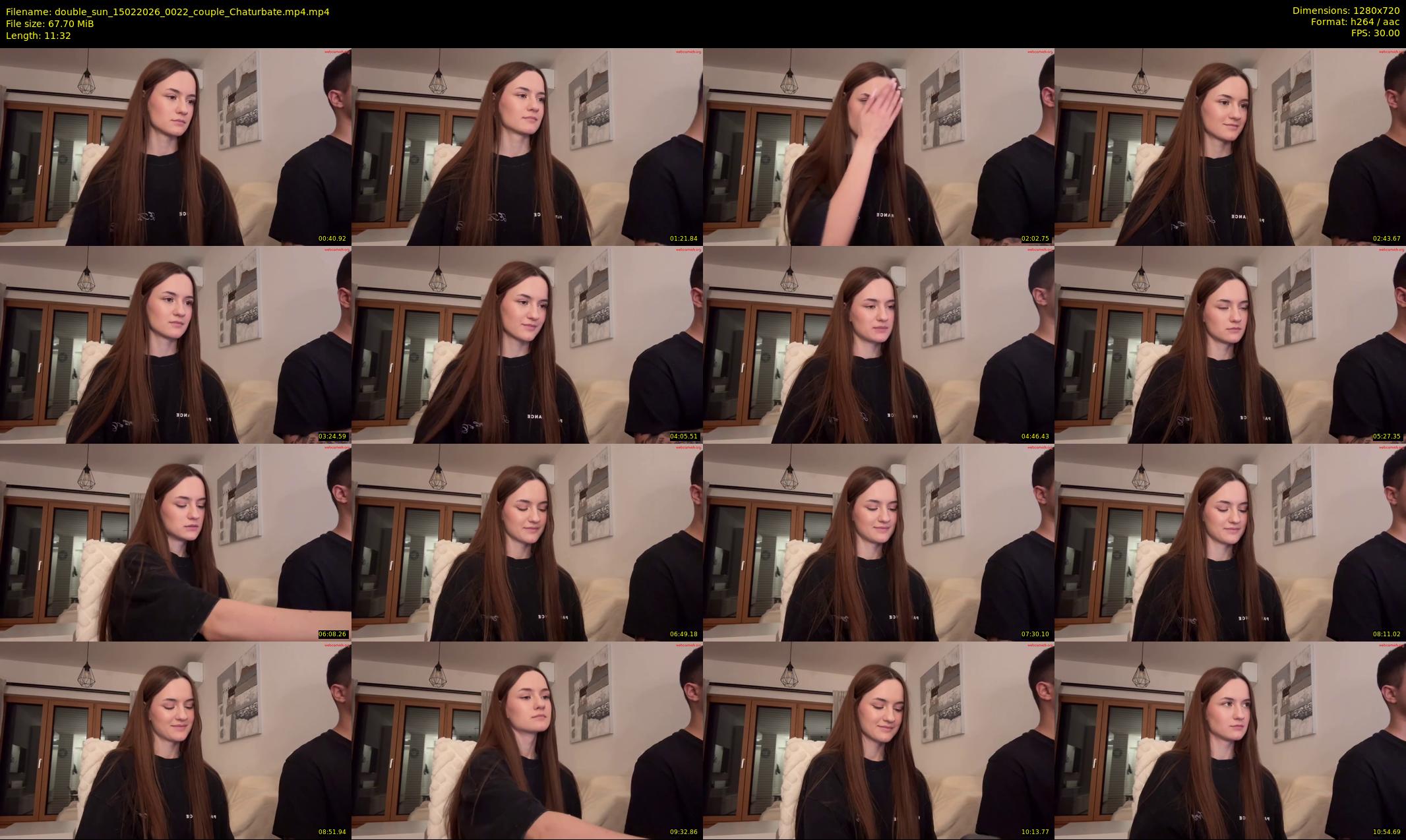 double_sun — 12 minute Chaturbate couple cam show recording, 720p, Feb 15, 2026