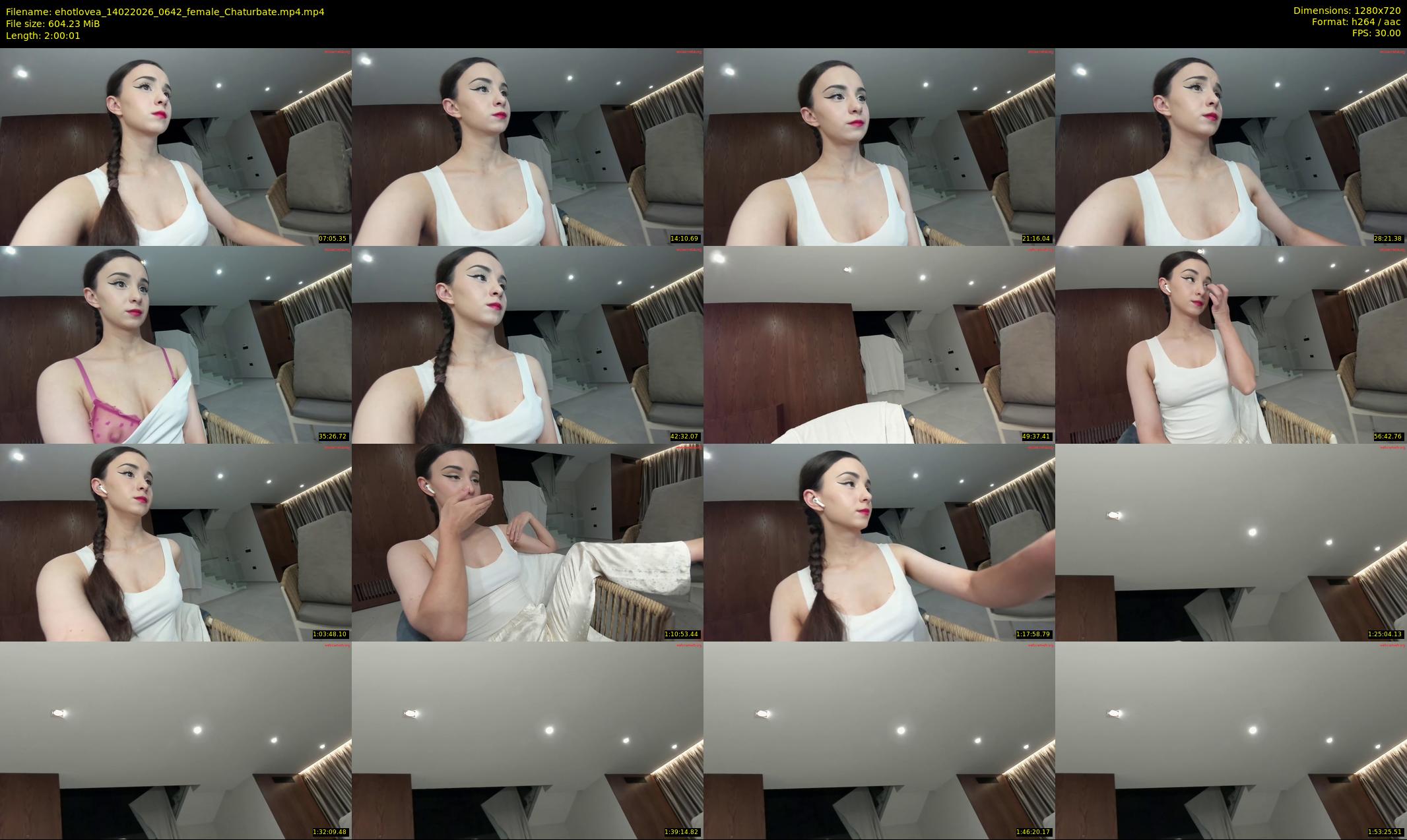 ehotlovea — 121 minute Chaturbate female cam show recording, 720p, Feb 14, 2026