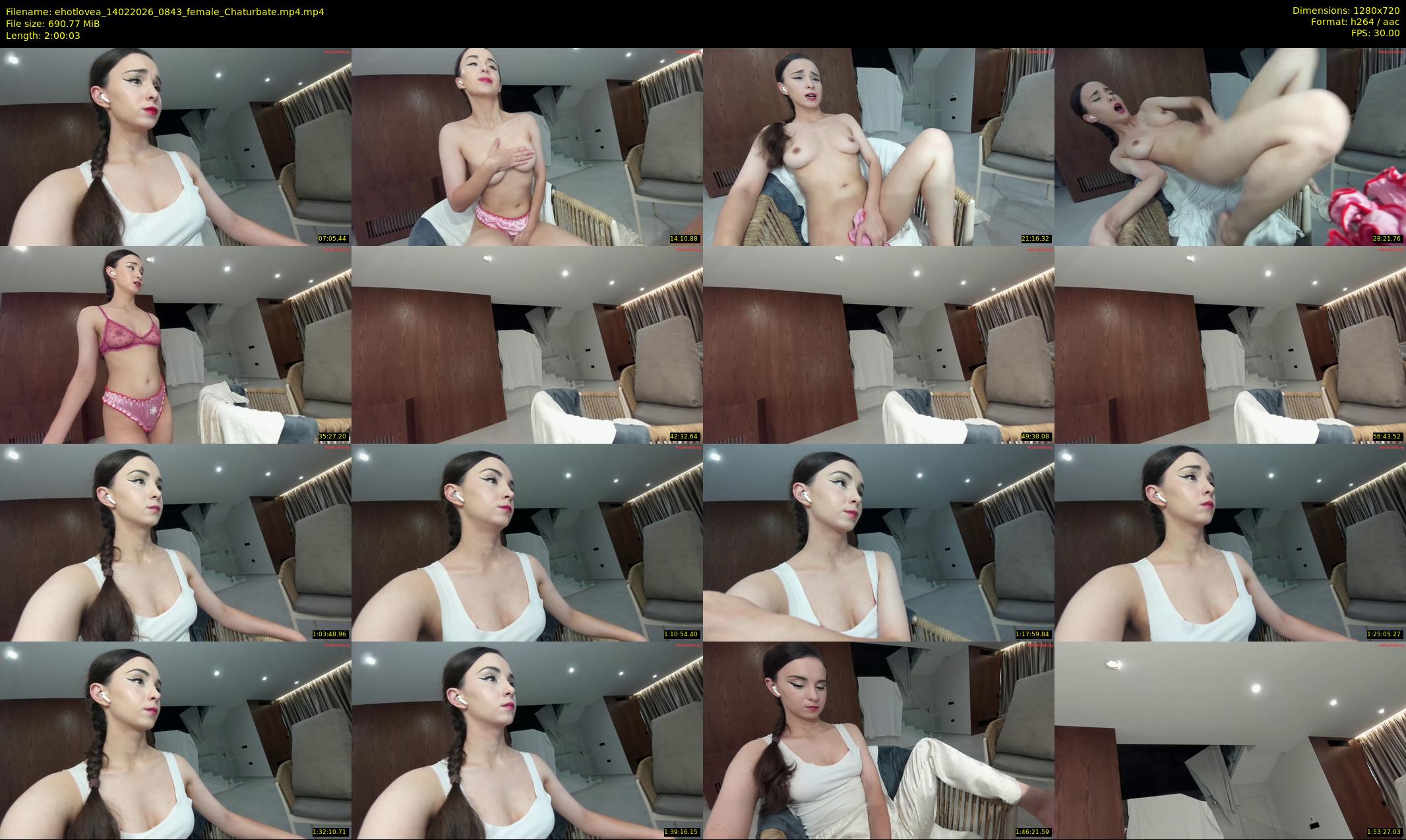 ehotlovea — 121 minute Chaturbate female cam show recording, 720p, Feb 14, 2026