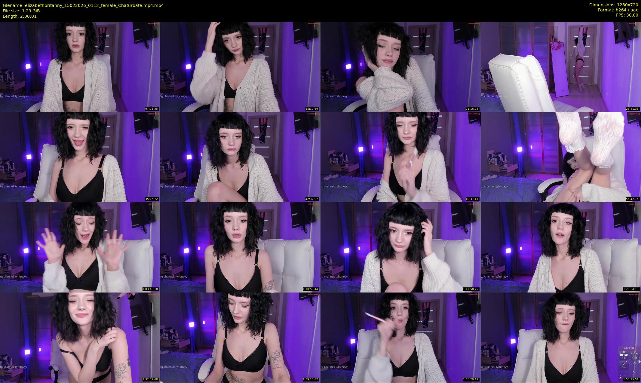 elizabethbritanny — 121 minute Chaturbate female cam show recording, 720p, Feb 15, 2026