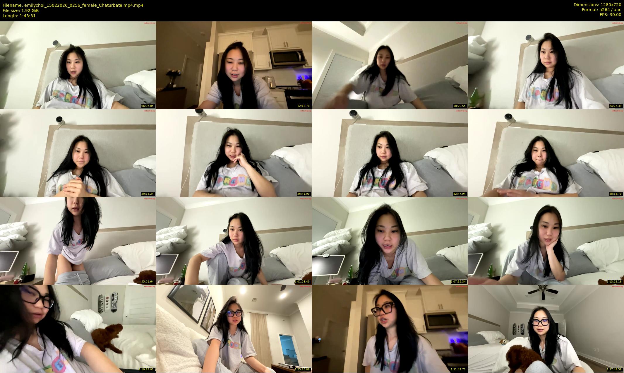 emilychoi — 104 minute Chaturbate female cam show recording, 720p, Feb 15, 2026
