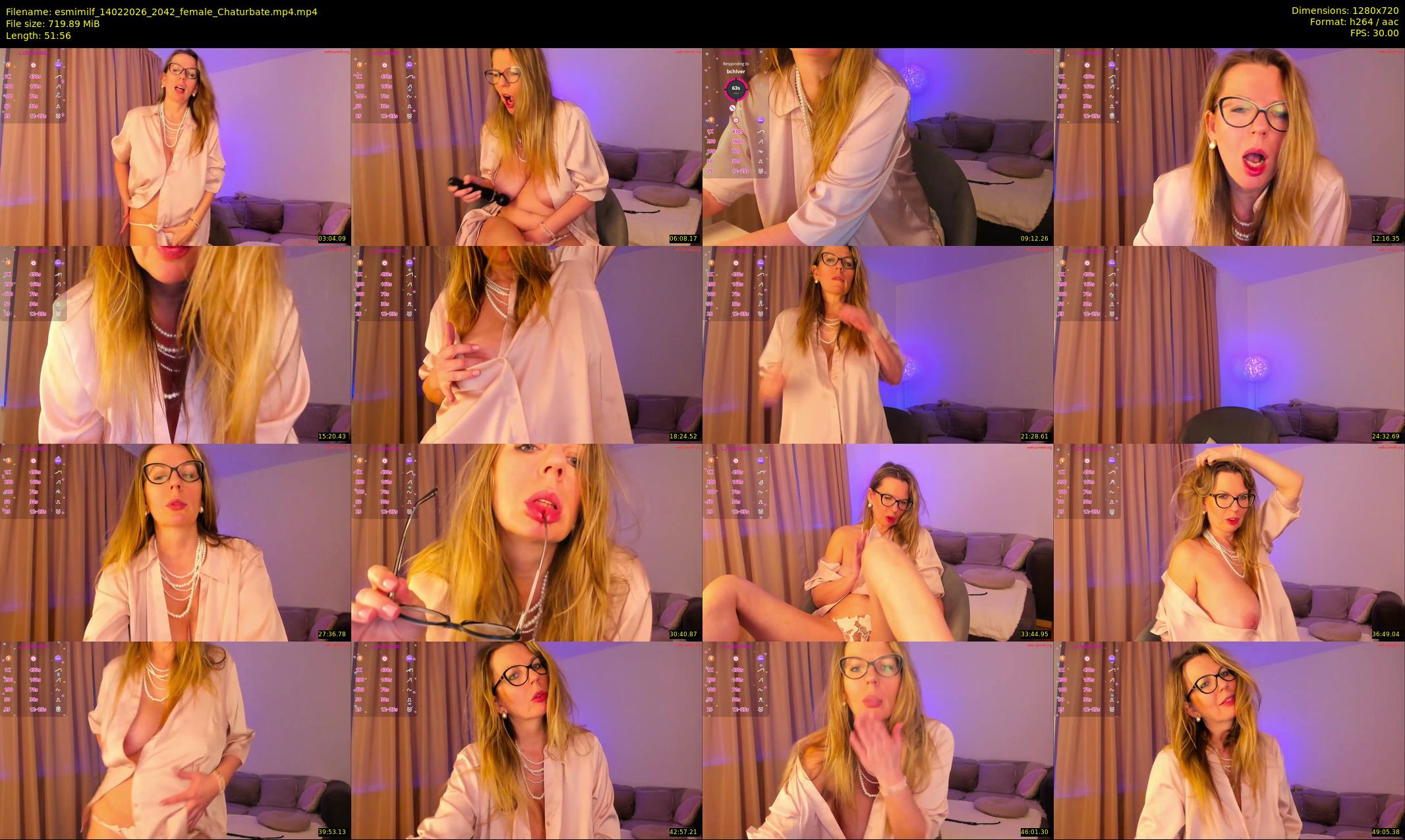 esmimilf — 52 minute Chaturbate female cam show recording, 720p, Feb 14, 2026