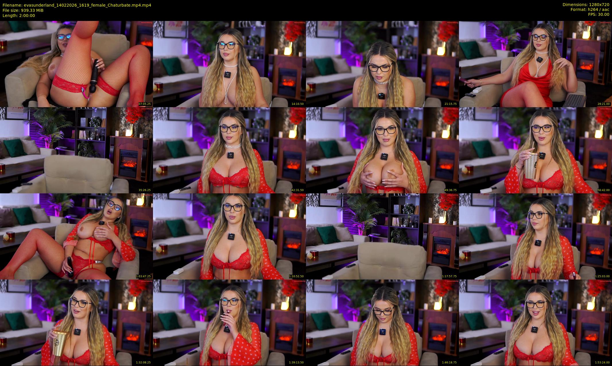 evasunderland — 120 minute Chaturbate female cam show recording, 720p, Feb 14, 2026