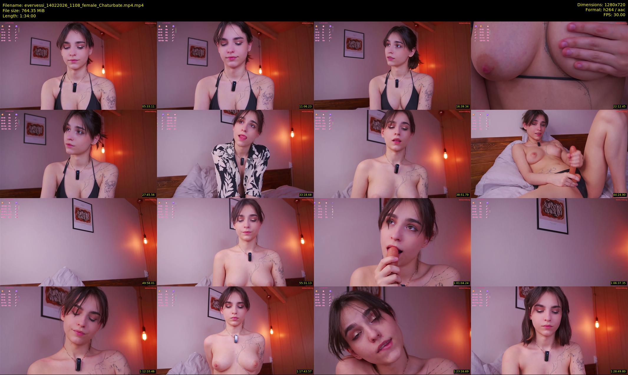 evervessi — 94 minute Chaturbate female cam show recording, 720p, Feb 14, 2026