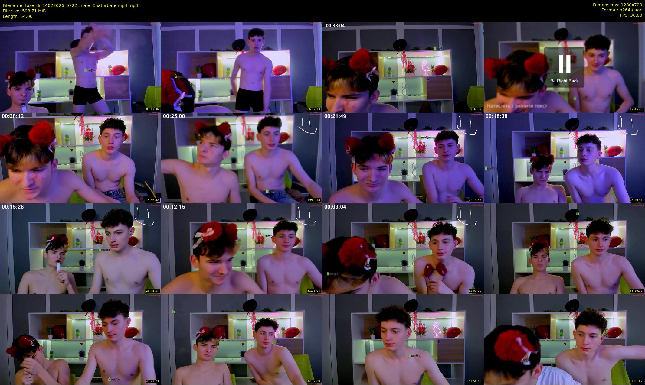 fose_di — 54 minute Chaturbate male cam show recording, 720p, Feb 14, 2026