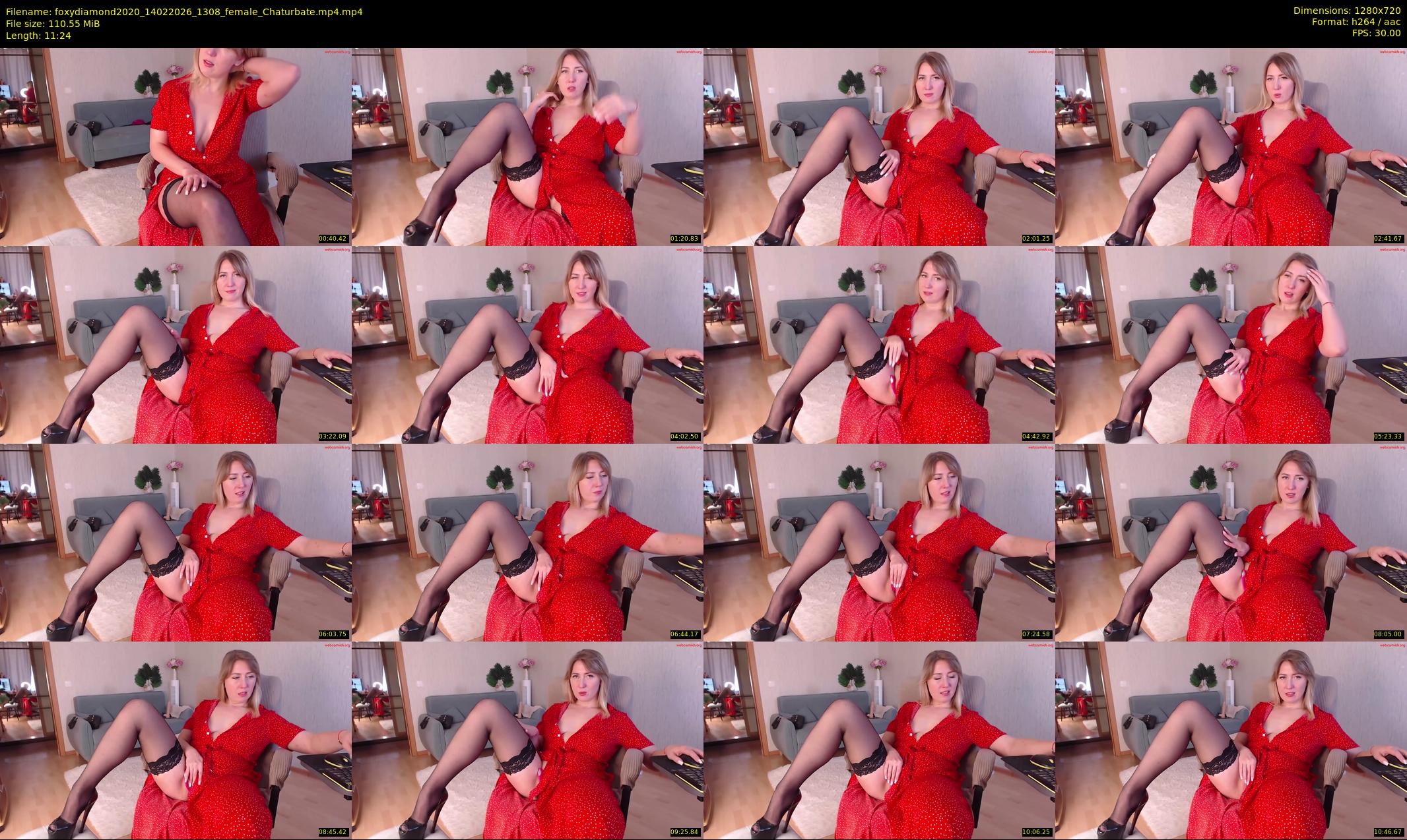 foxydiamond2020 — 12 minute Chaturbate female cam show recording, 720p, Feb 14, 2026
