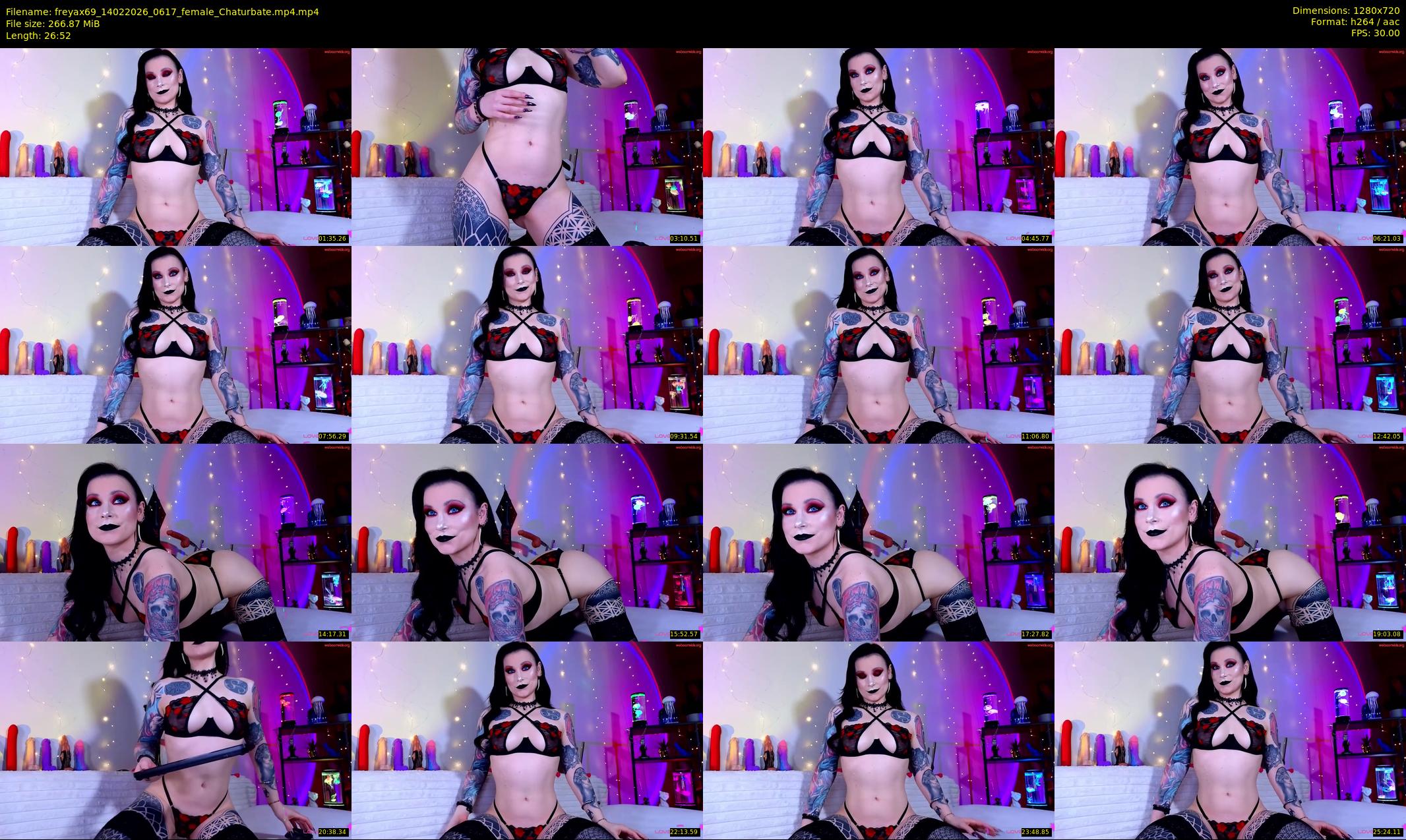 freyax69 — 27 minute Chaturbate female cam show recording, 720p, Feb 14, 2026