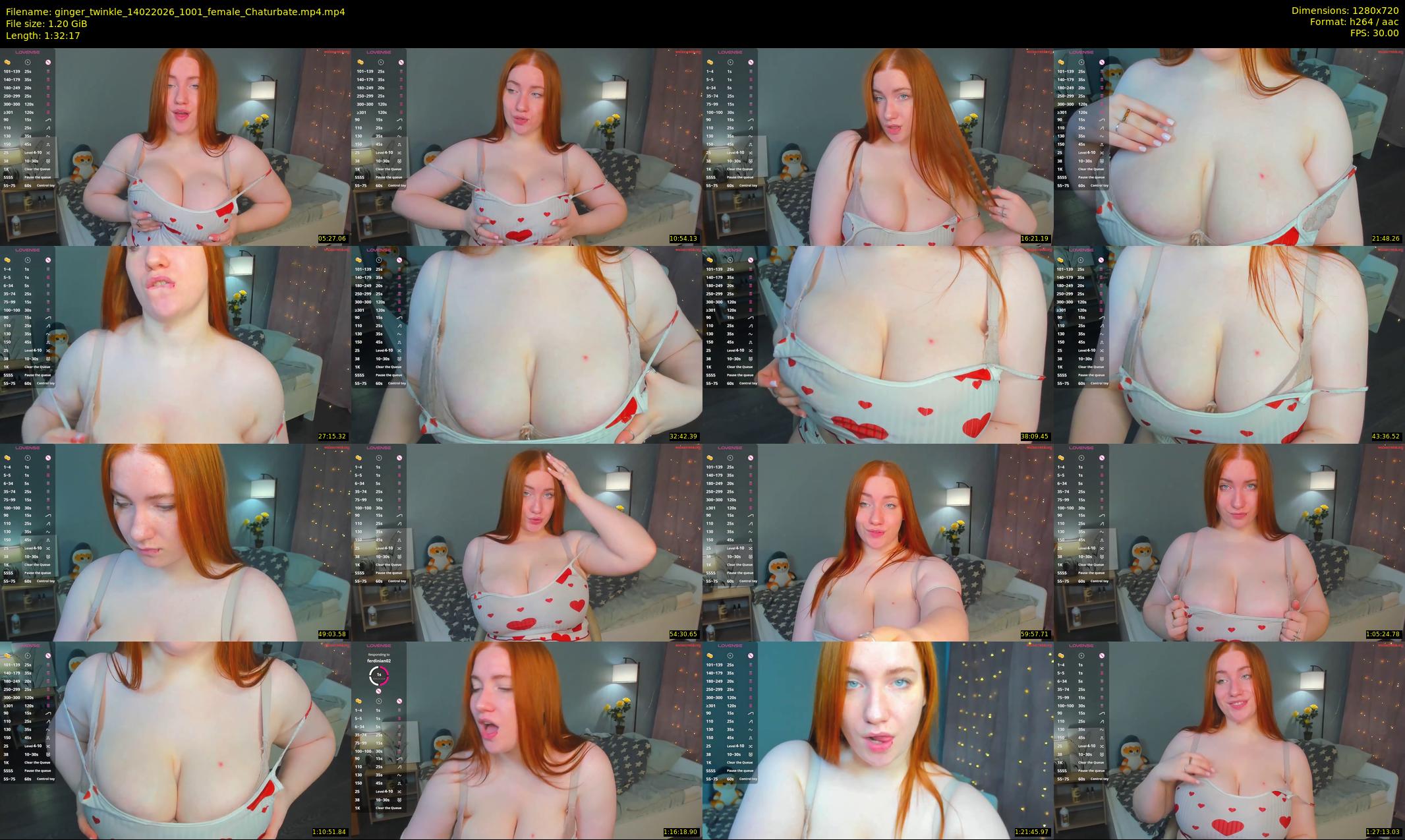 ginger_twinkle — 93 minute Chaturbate female cam show recording, 720p, Feb 14, 2026