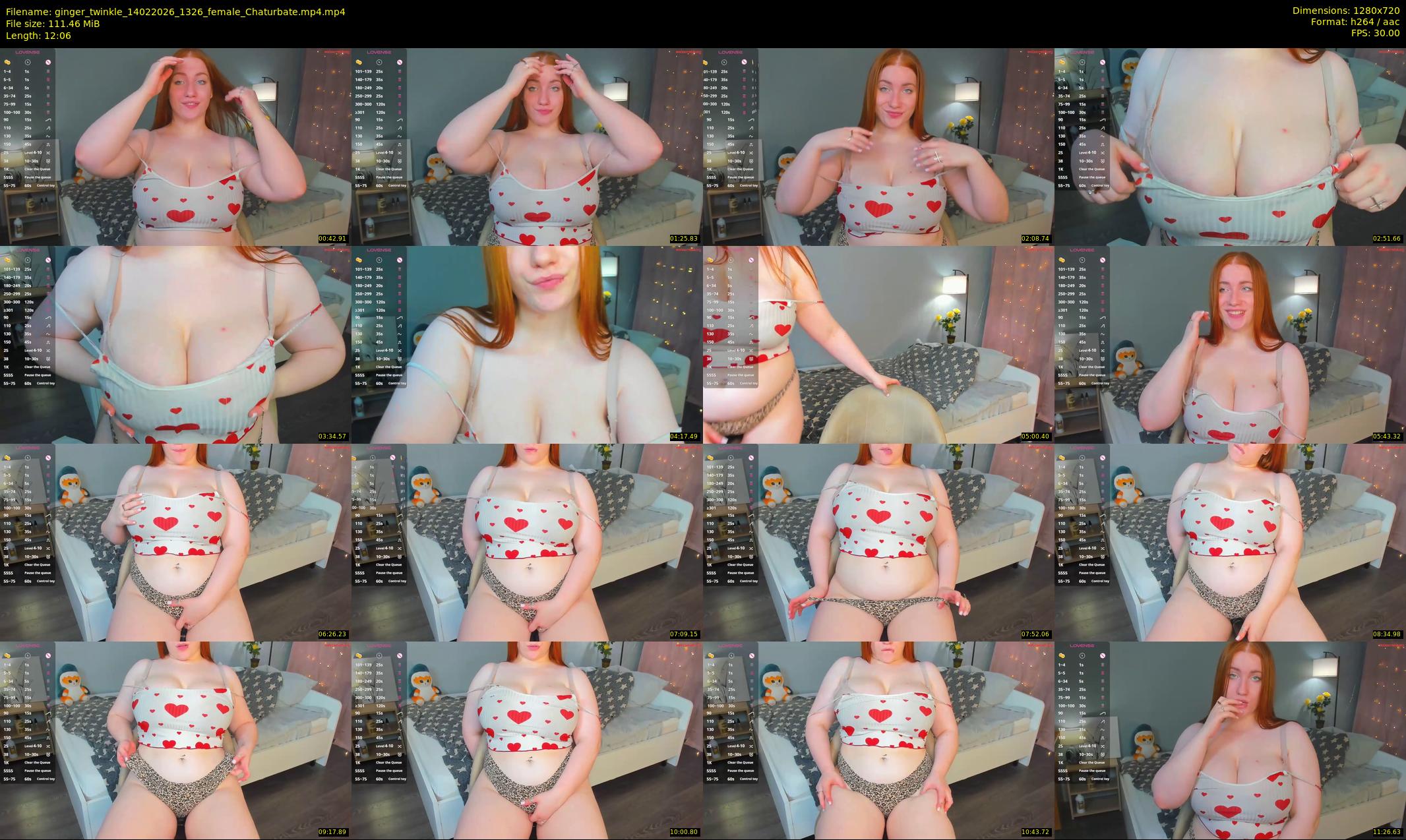ginger_twinkle — 13 minute Chaturbate female cam show recording, 720p, Feb 14, 2026