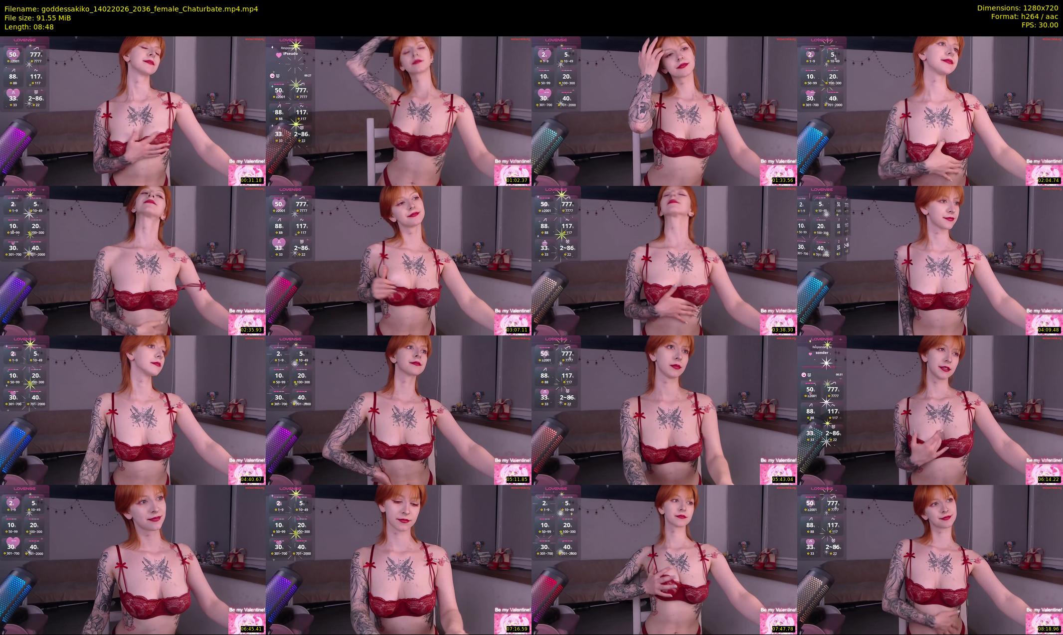 goddessakiko — 9 minute Chaturbate female cam show recording, 720p, Feb 14, 2026