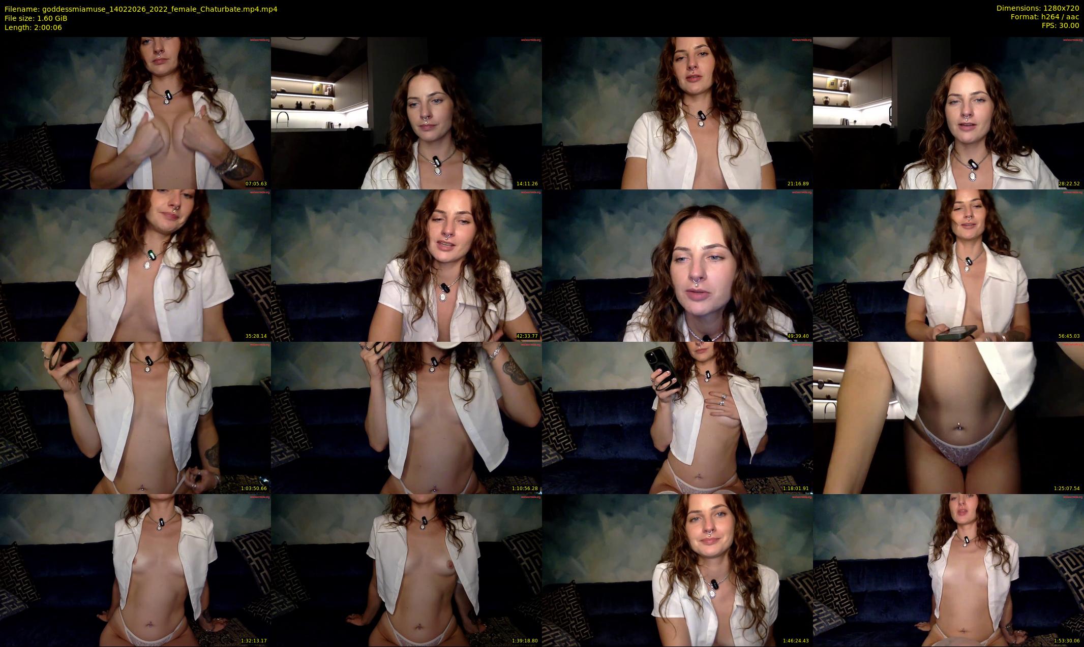 goddessmiamuse — 121 minute Chaturbate female cam show recording, 720p, Feb 14, 2026
