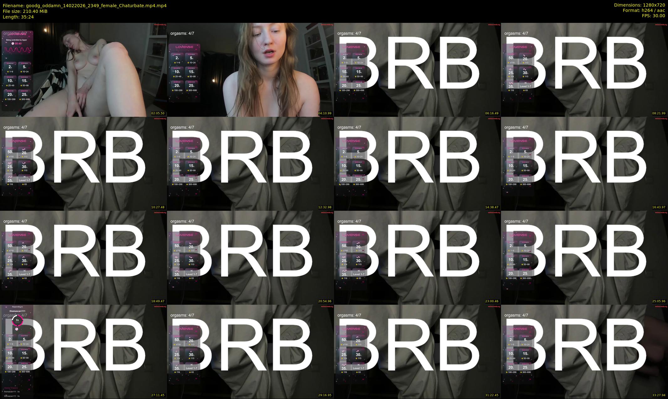 goodg_oddamn — 36 minute Chaturbate female cam show recording, 720p, Feb 14, 2026