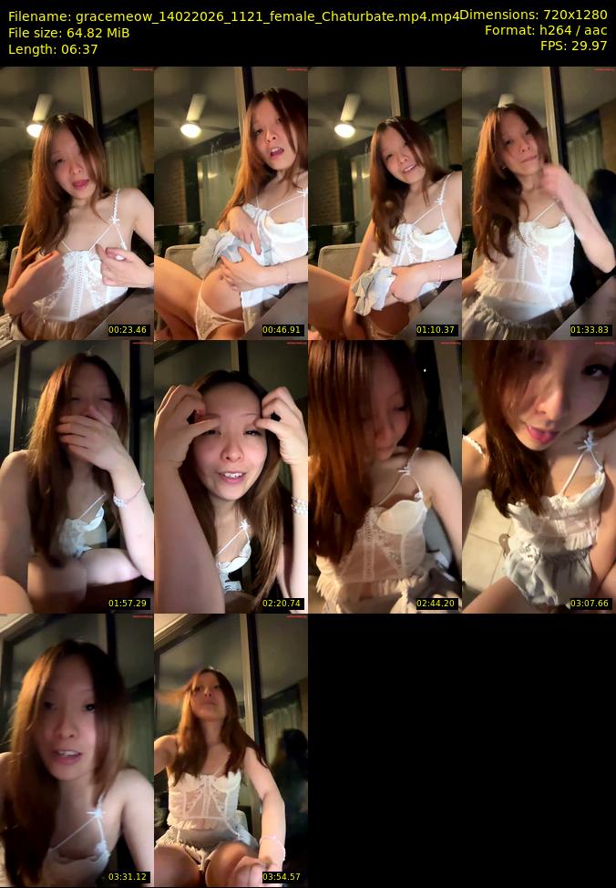 gracemeow — 7 minute Chaturbate female cam show recording, 1080p, Feb 14, 2026