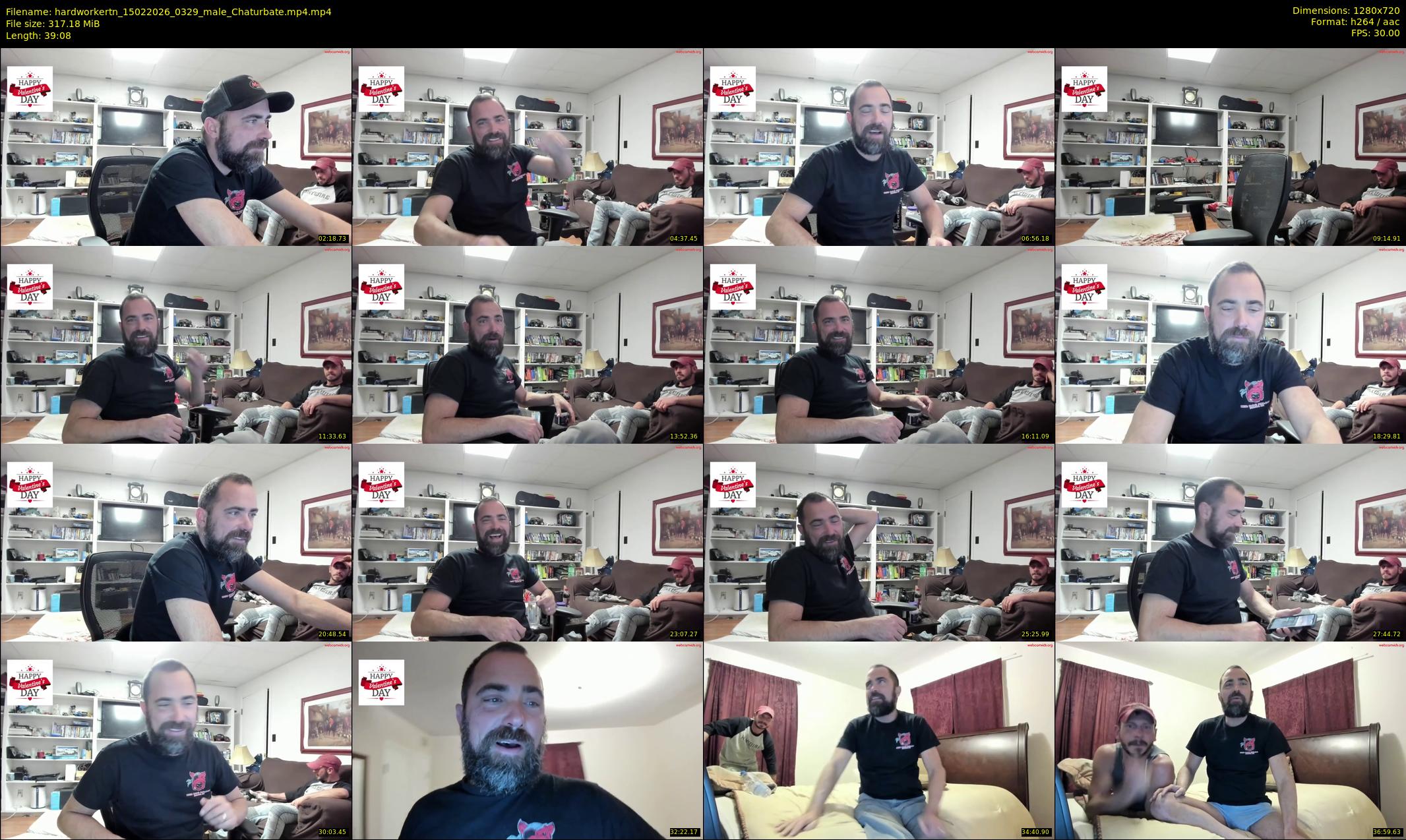 hardworkertn — 40 minute Chaturbate male cam show recording, 720p, Feb 15, 2026