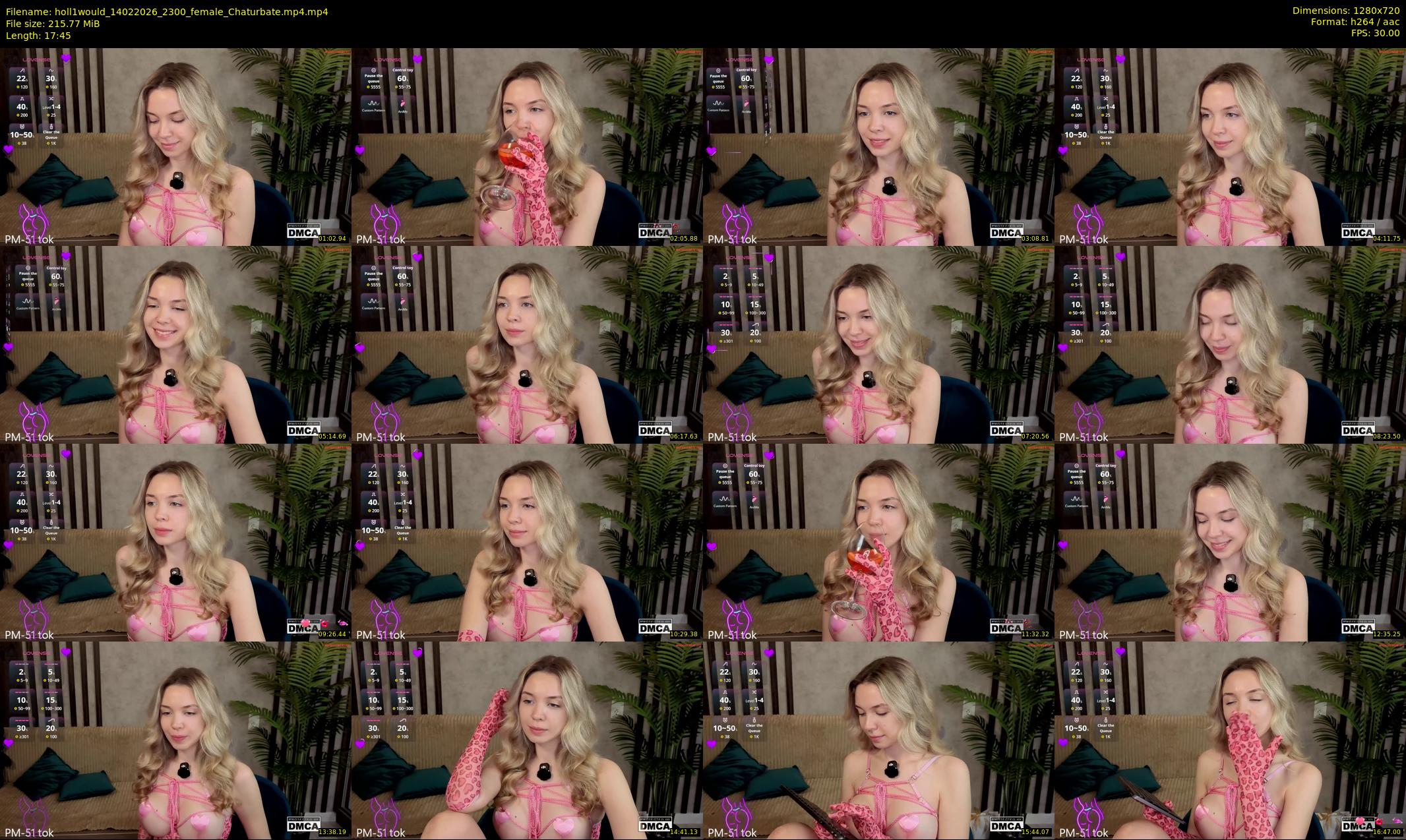 holl1would — 18 minute Chaturbate female cam show recording, 720p, Feb 14, 2026