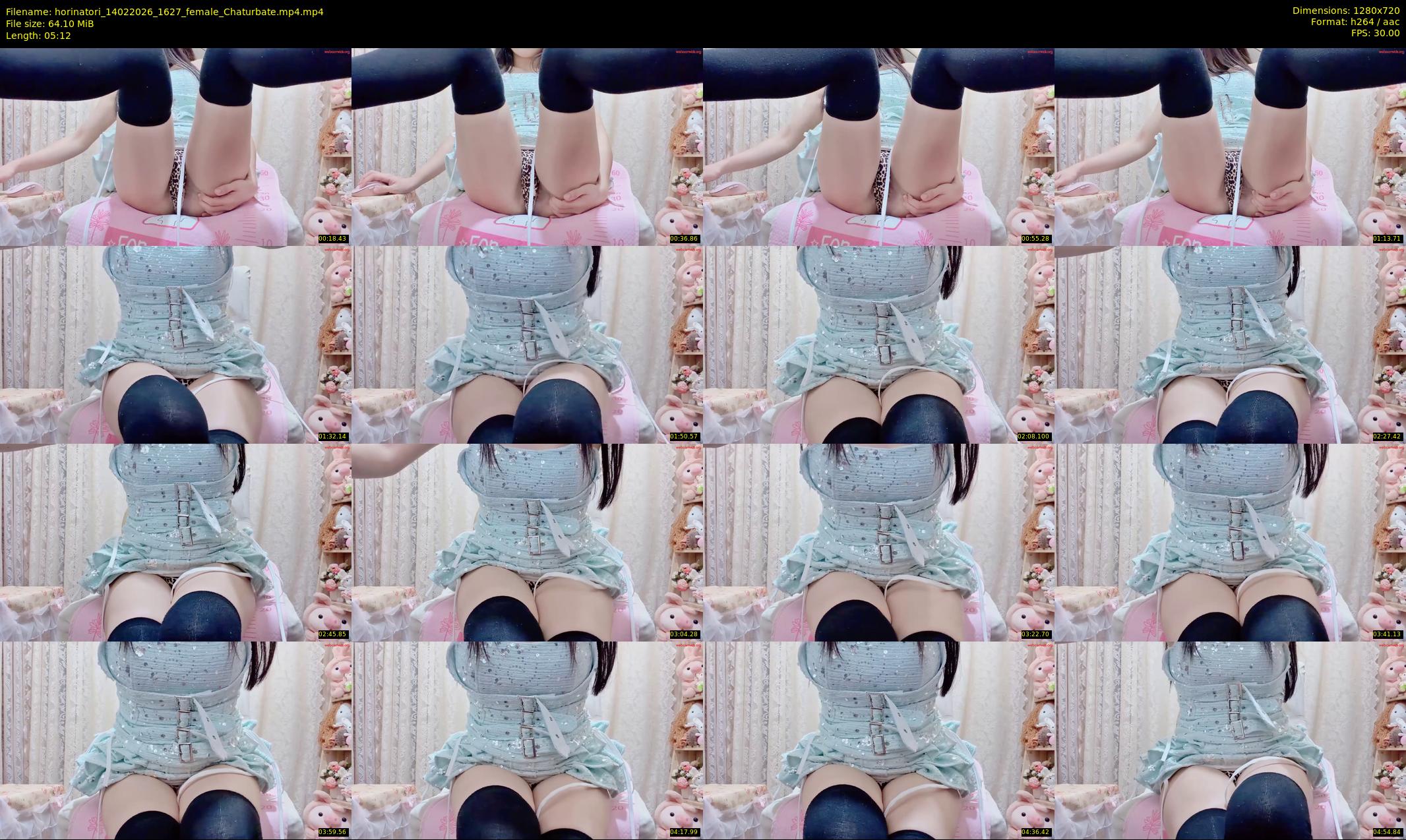 horinatori — 6 minute Chaturbate female cam show recording, 720p, Feb 14, 2026