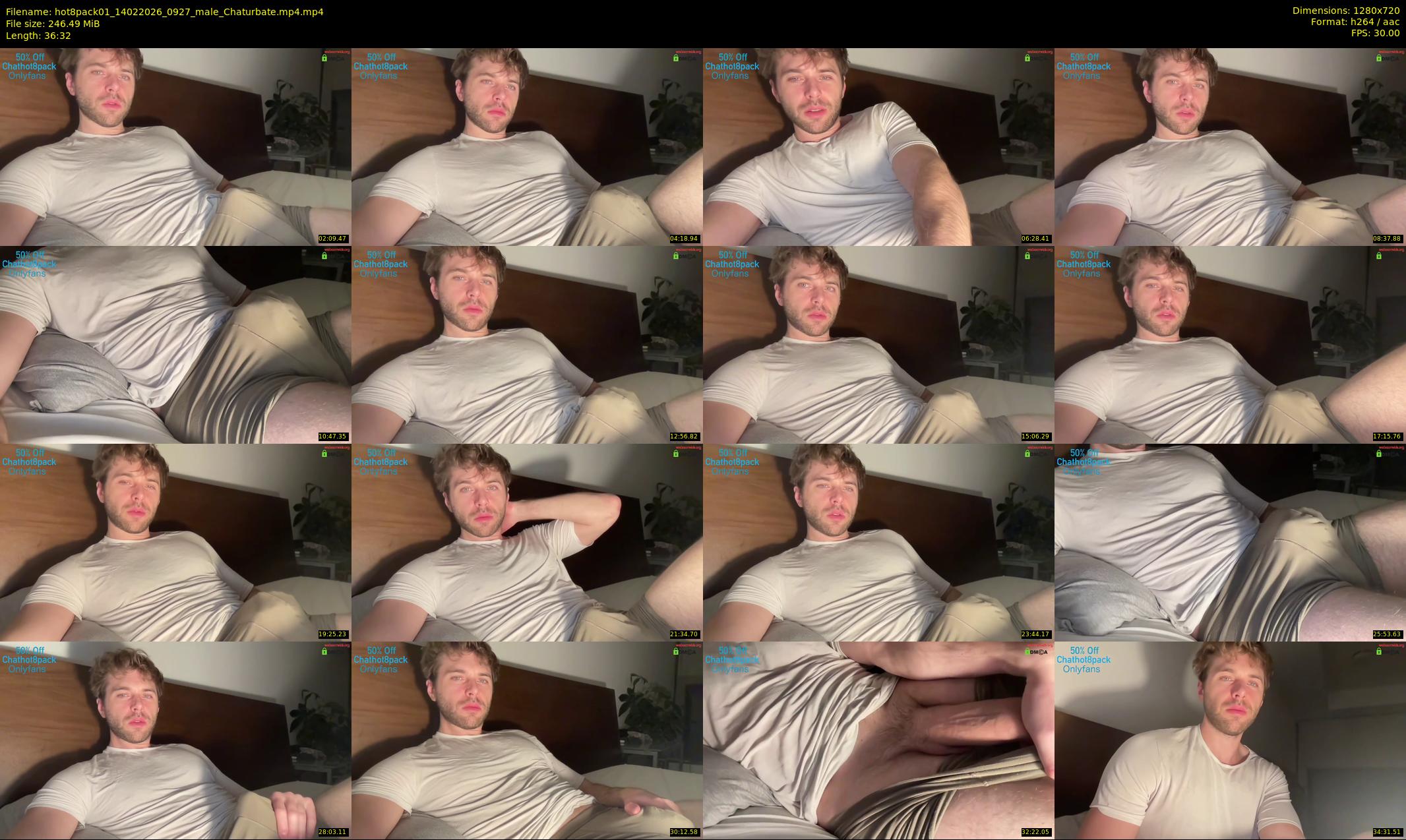 hot8pack01 — 37 minute Chaturbate male cam show recording, 720p, Feb 14, 2026