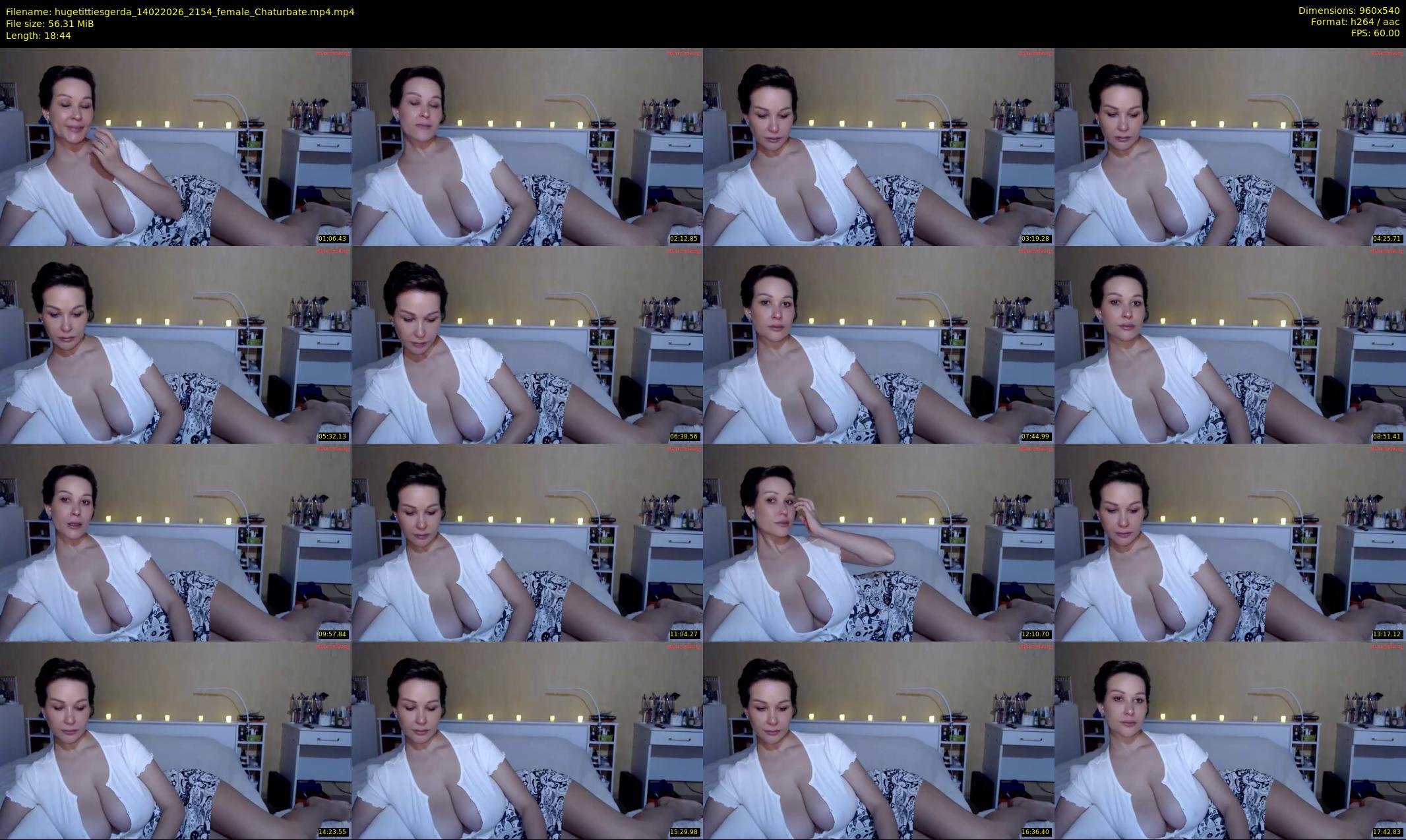hugetittiesgerda — 19 minute Chaturbate female cam show recording, 480p, Feb 14, 2026