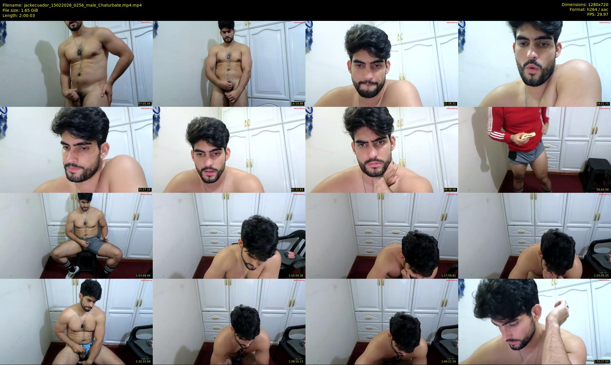 jackecuador — 121 minute Chaturbate male cam show recording, 720p, Feb 15, 2026