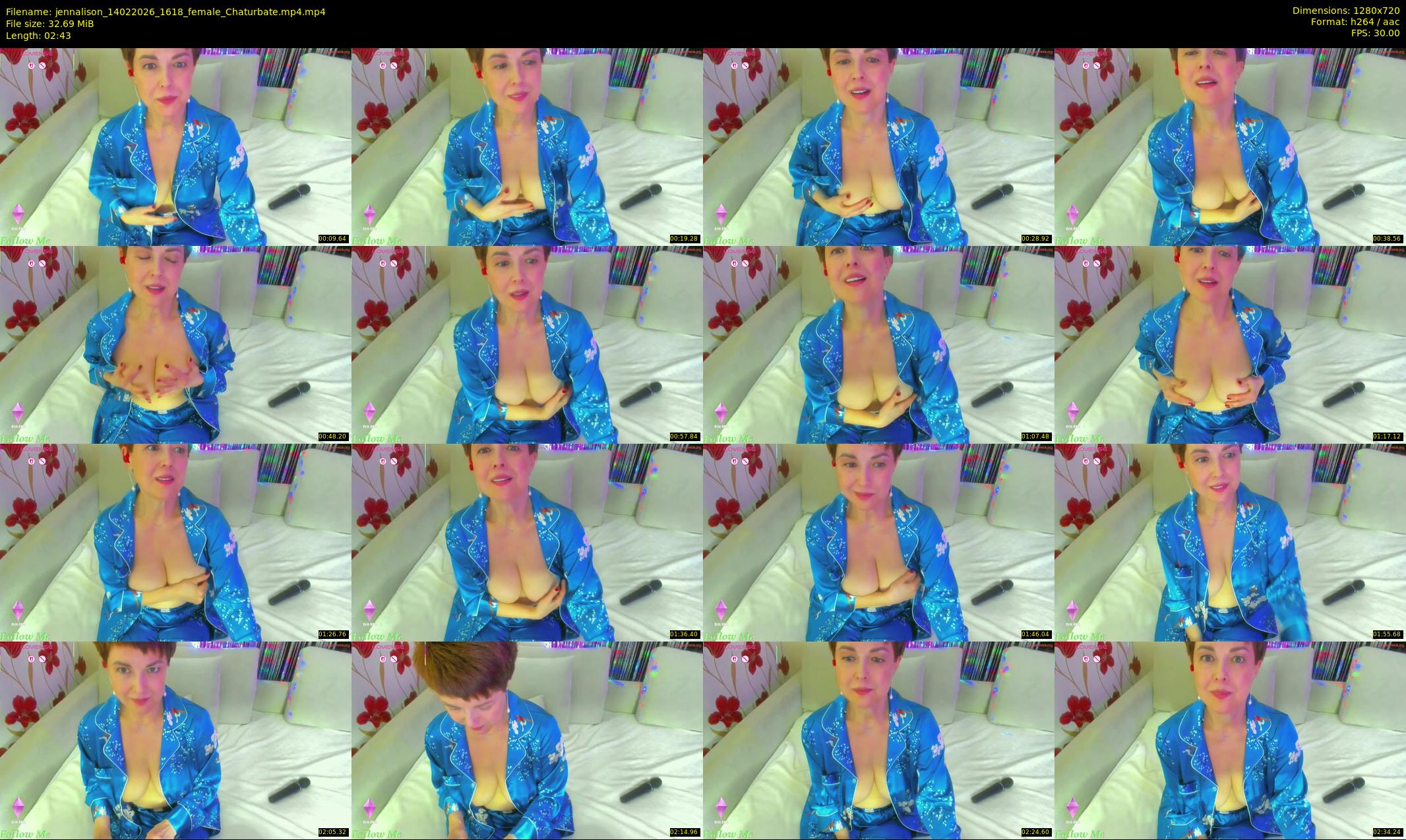 jennalison — 3 minute Chaturbate female cam show recording, 720p, Feb 14, 2026