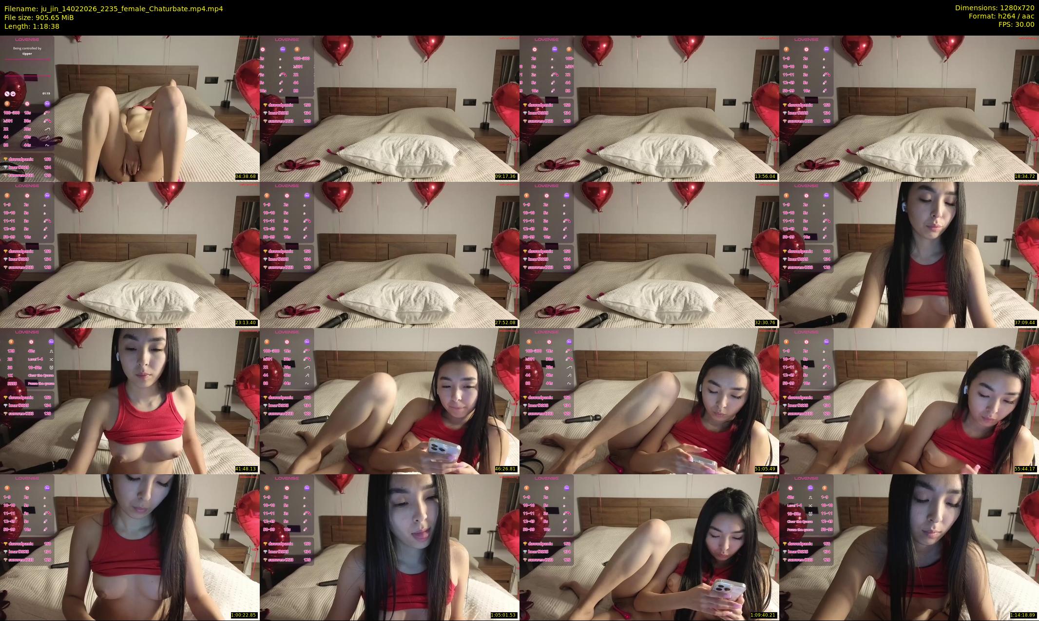 ju_jin — 79 minute Chaturbate female cam show recording, 720p, Feb 14, 2026