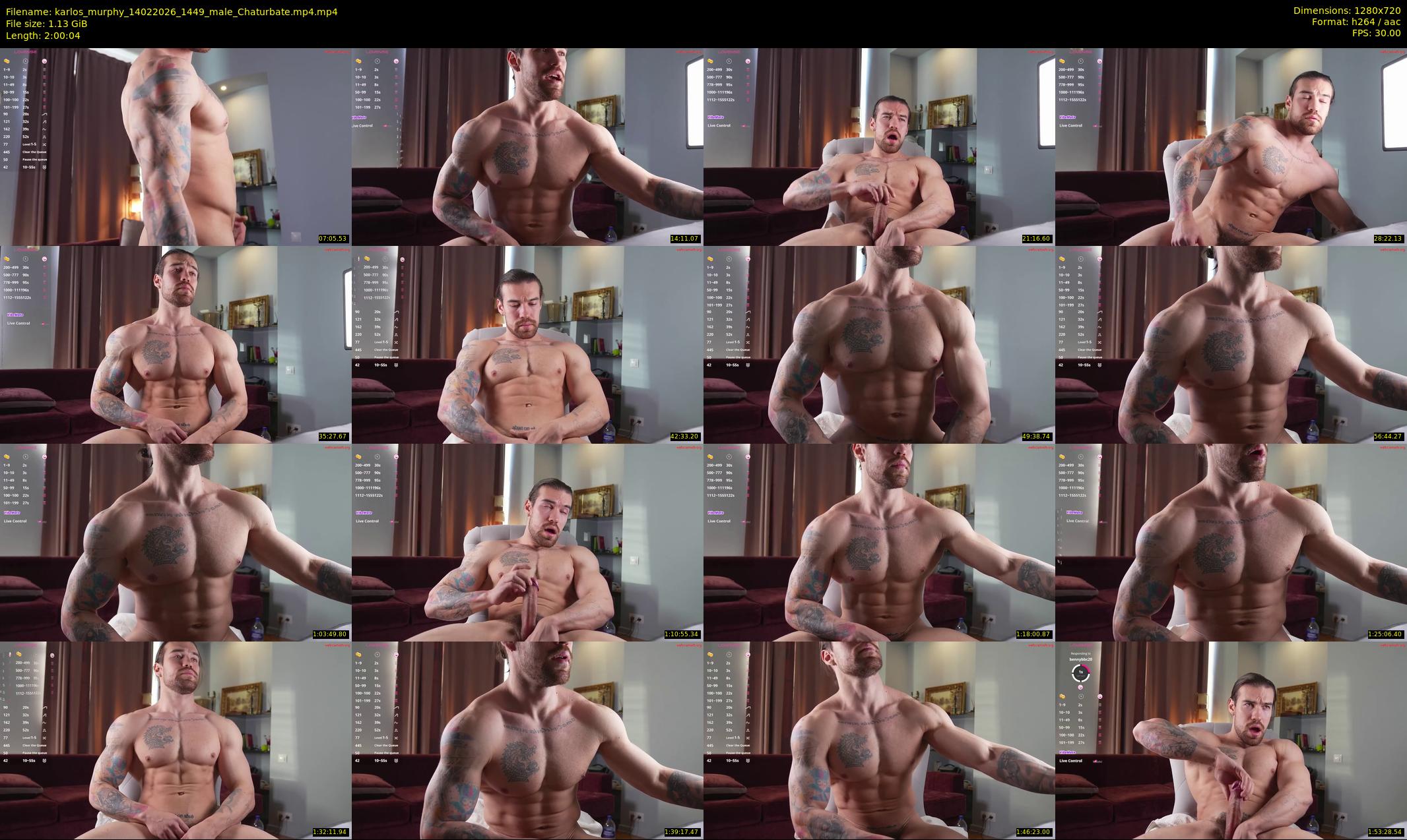 karlos_murphy — 121 minute Chaturbate male cam show recording, 720p, Feb 14, 2026