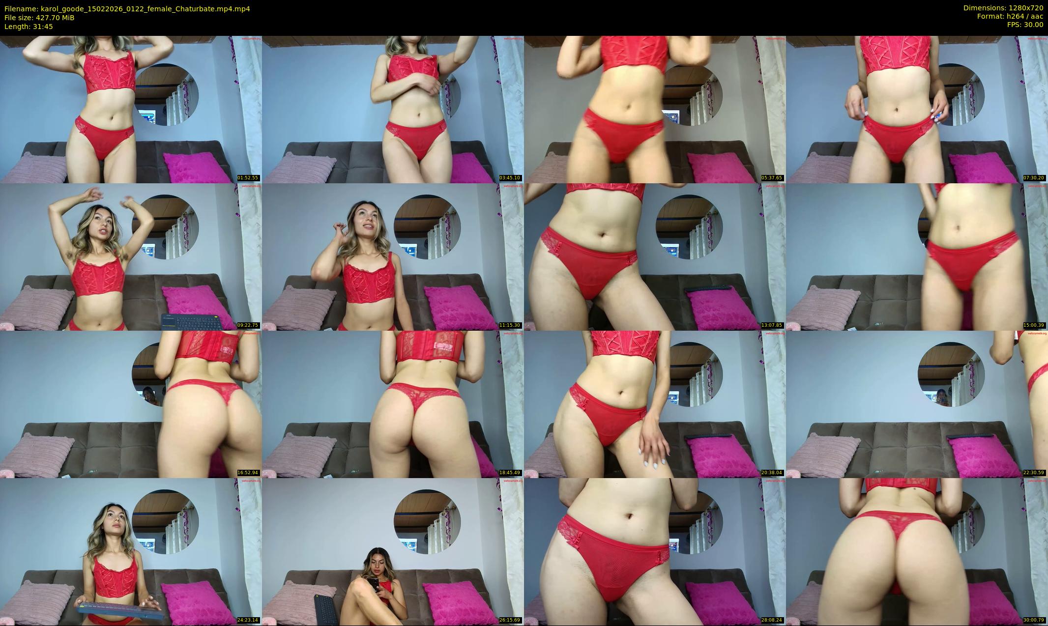 karol_goode — 32 minute Chaturbate female cam show recording, 720p, Feb 15, 2026