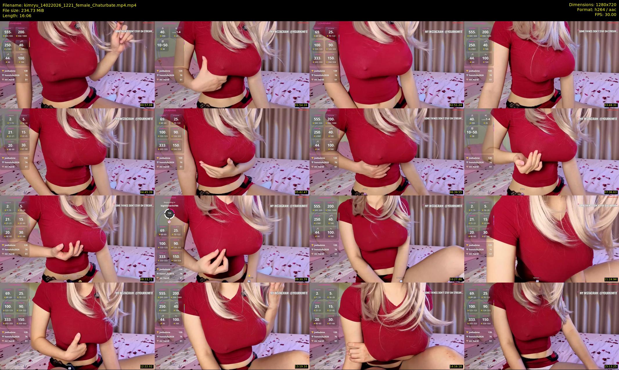 kimryu — 17 minute Chaturbate female cam show recording, 720p, Feb 14, 2026