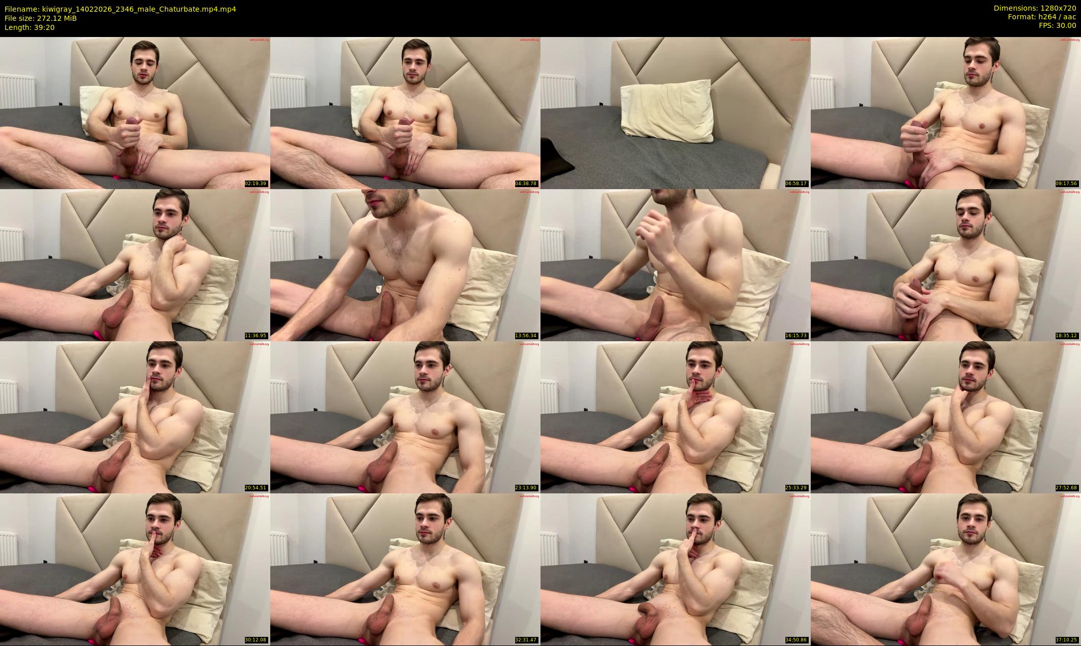 kiwigray — 40 minute Chaturbate male cam show recording, 720p, Feb 14, 2026
