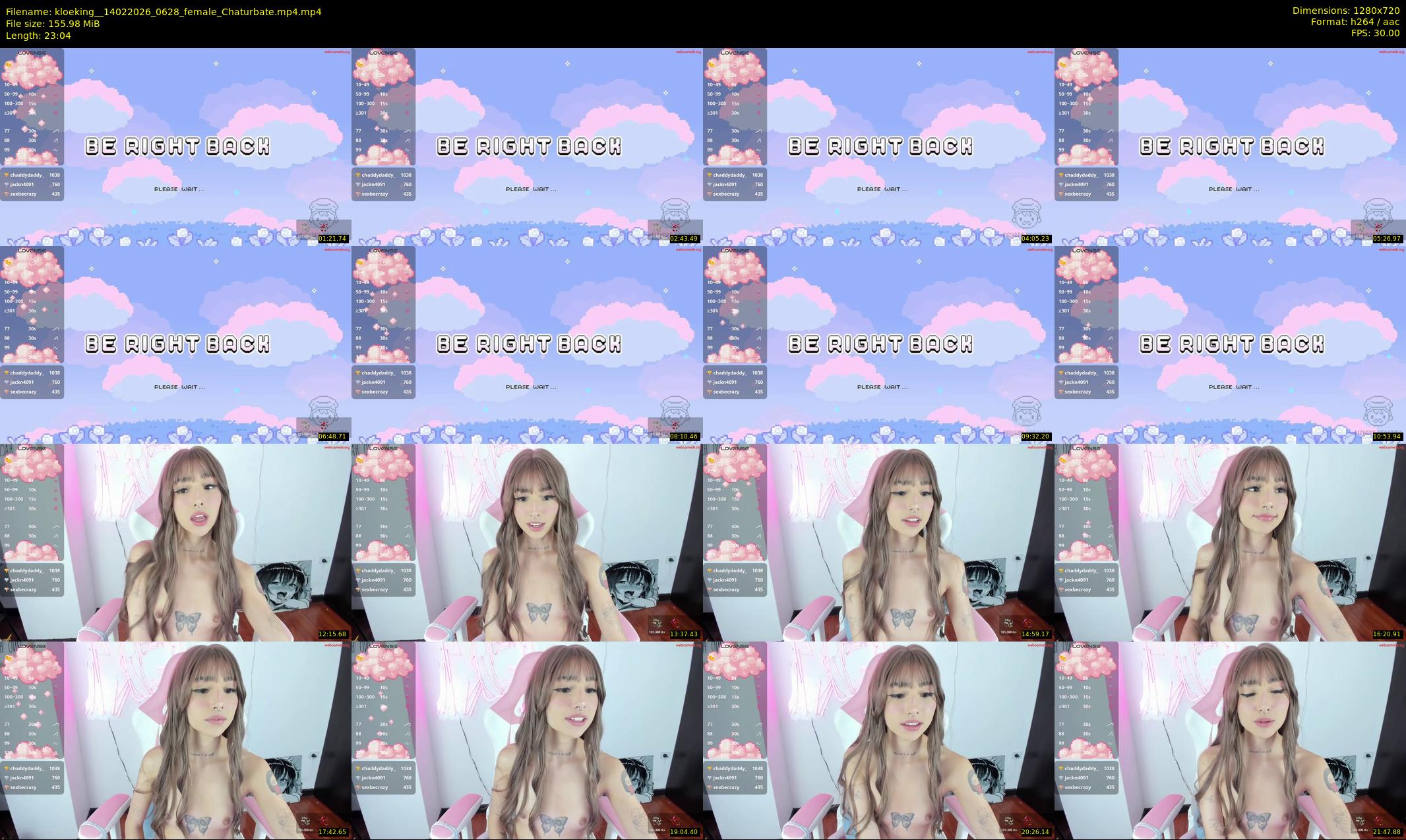 kloeking_ — 24 minute Chaturbate female cam show recording, 720p, Feb 14, 2026