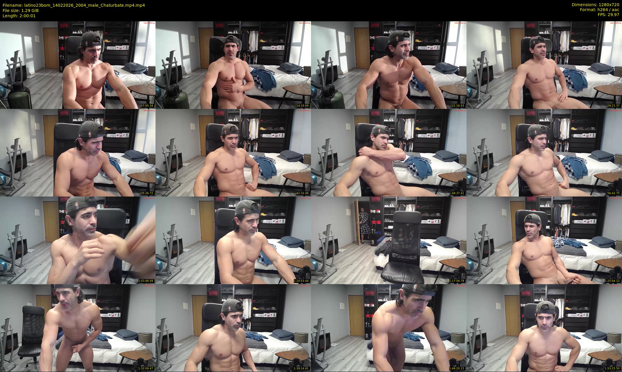 latino23bom — 121 minute Chaturbate male cam show recording, 720p, Feb 14, 2026
