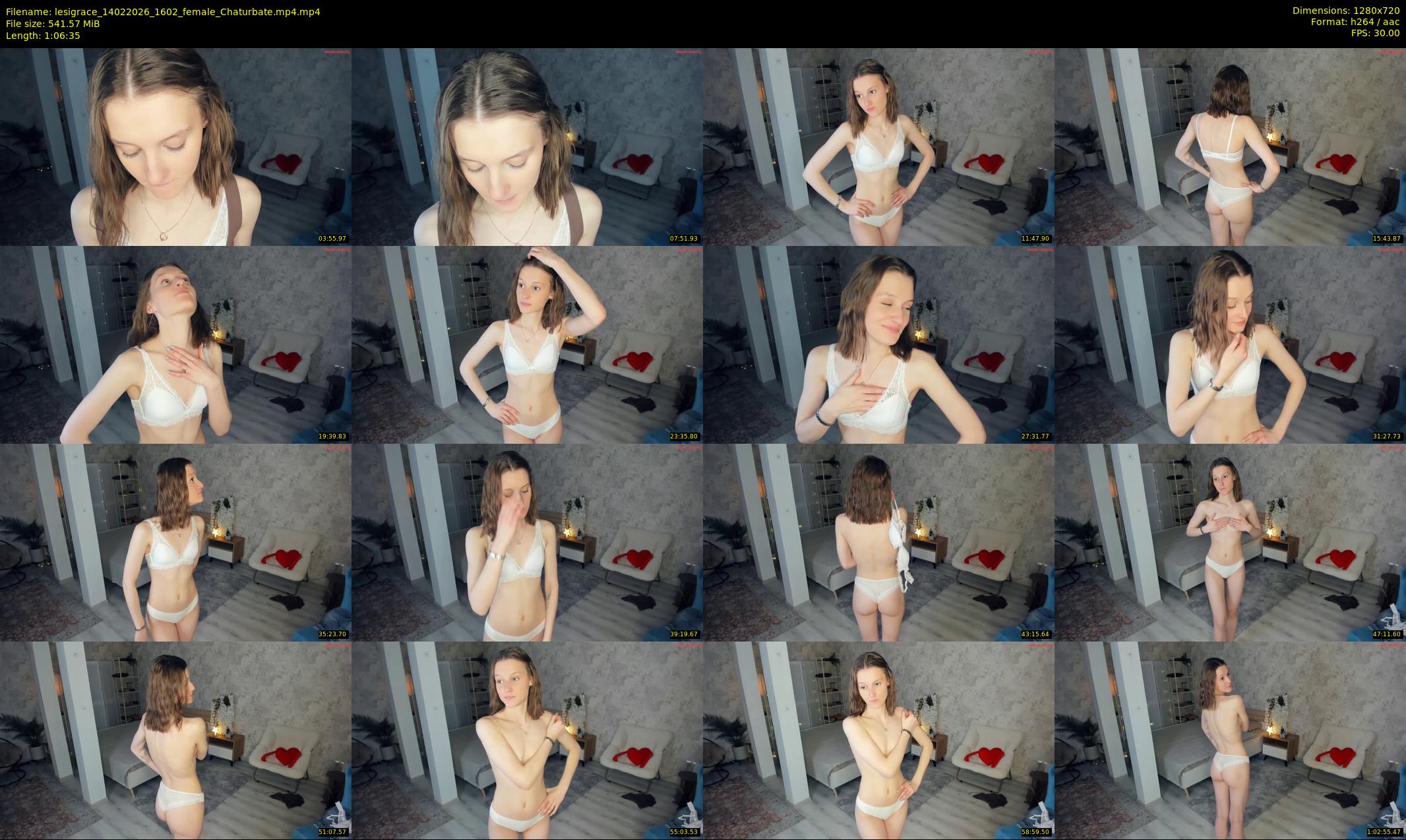 lesigrace — 67 minute Chaturbate female cam show recording, 720p, Feb 14, 2026