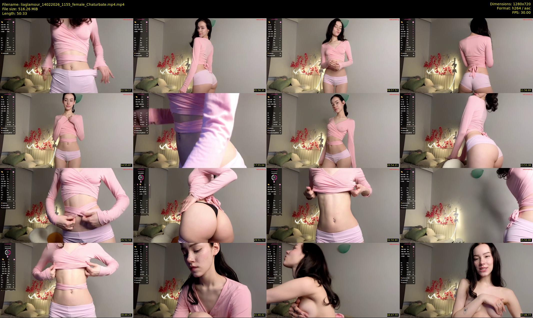 liaglamour — 51 minute Chaturbate female cam show recording, 720p, Feb 14, 2026